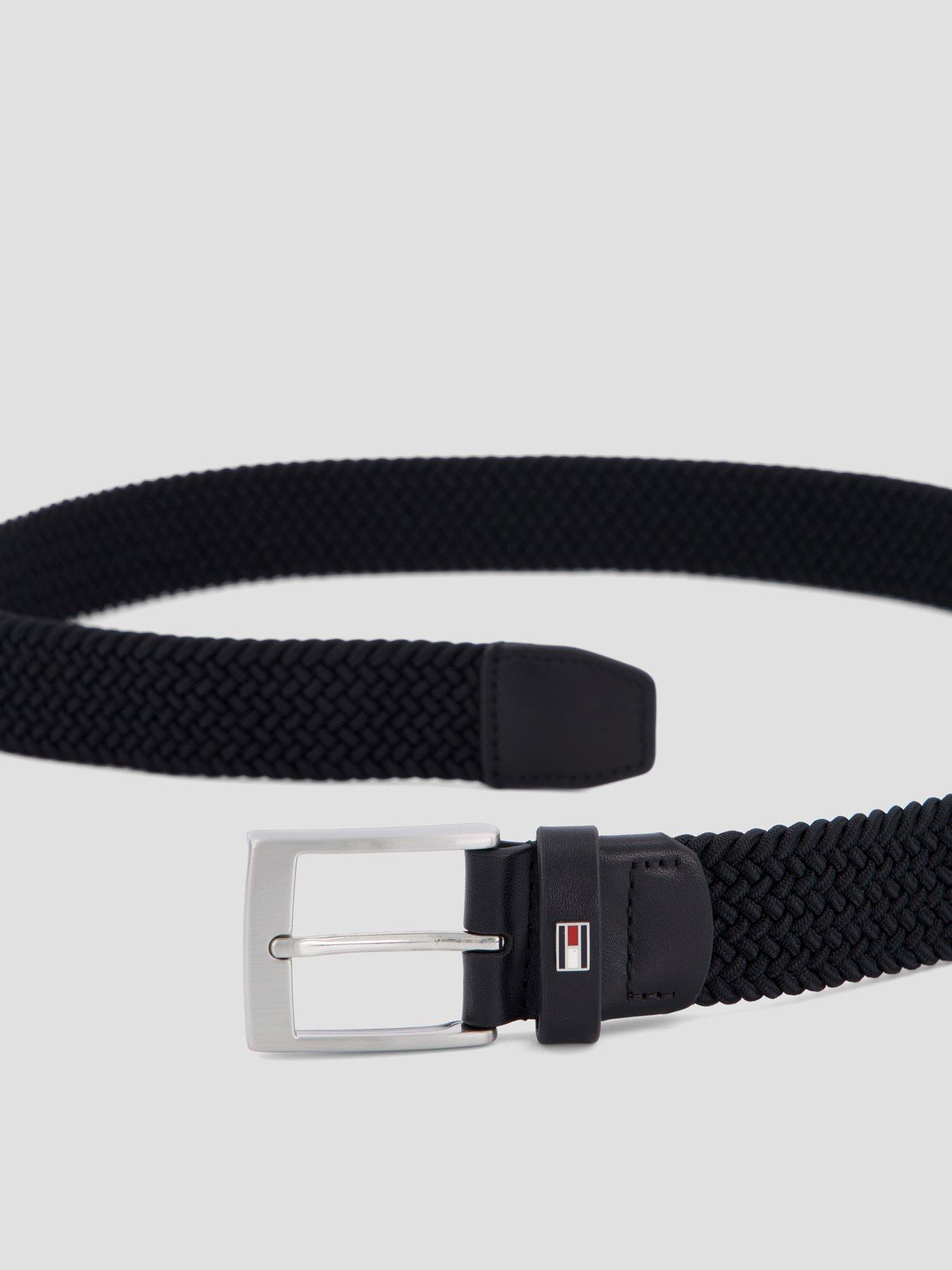 Image 3 of 4 of Tommy Hilfiger Adan 35 Elastic Woven Belt - Black