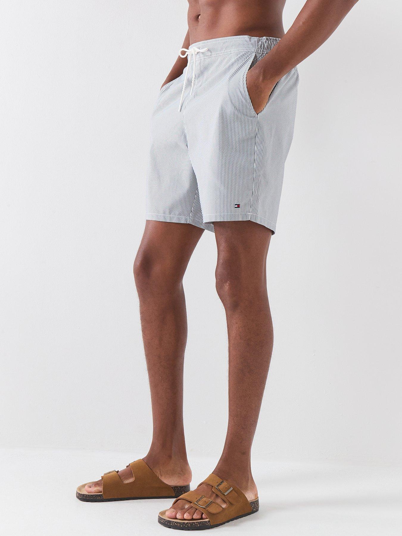 Tommy Hilfiger: Essentials Ithaca Striped Long Swim Shorts - Navy
