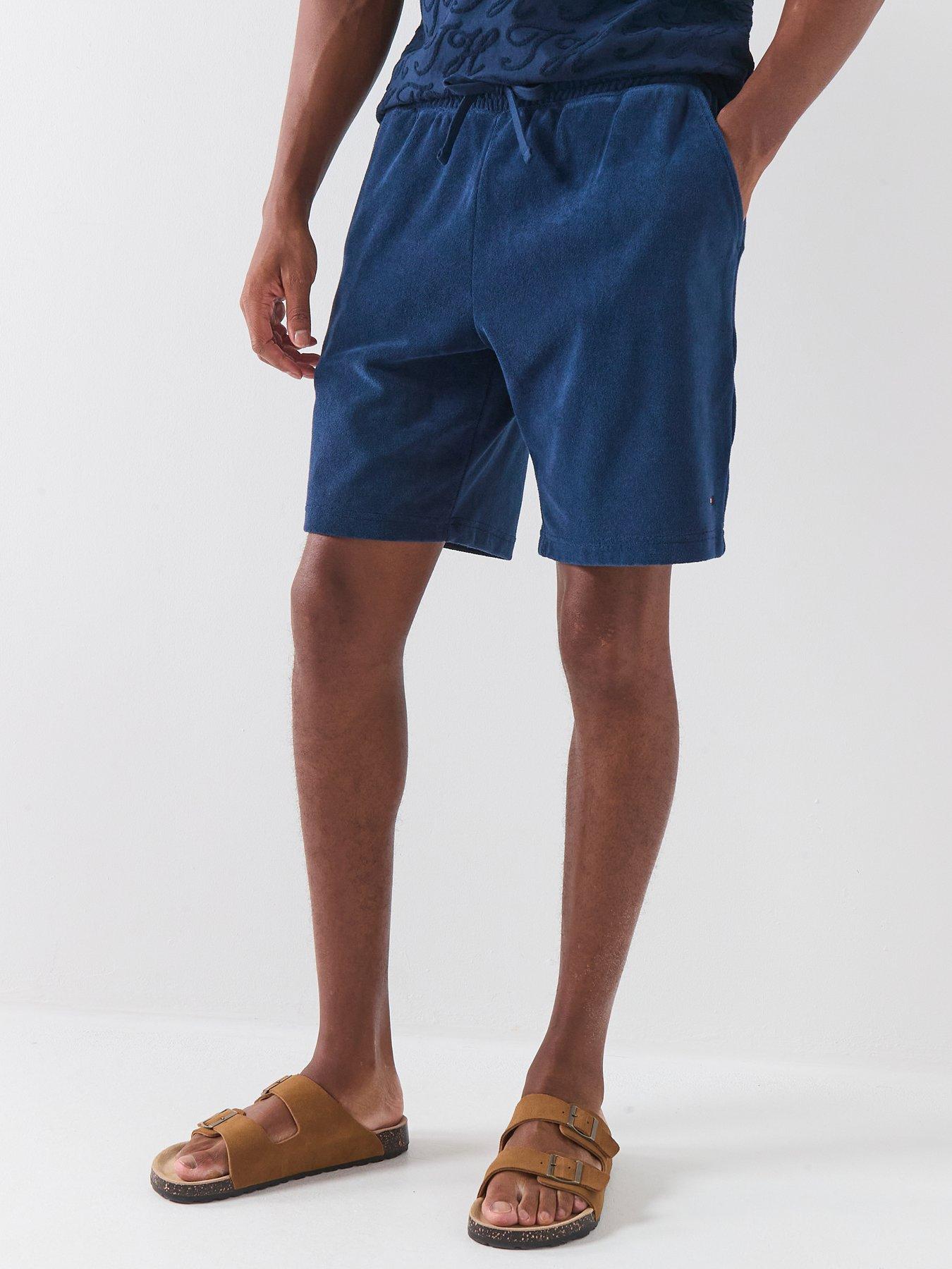 Tommy Hilfiger Towelling Sweat Shorts - Navy