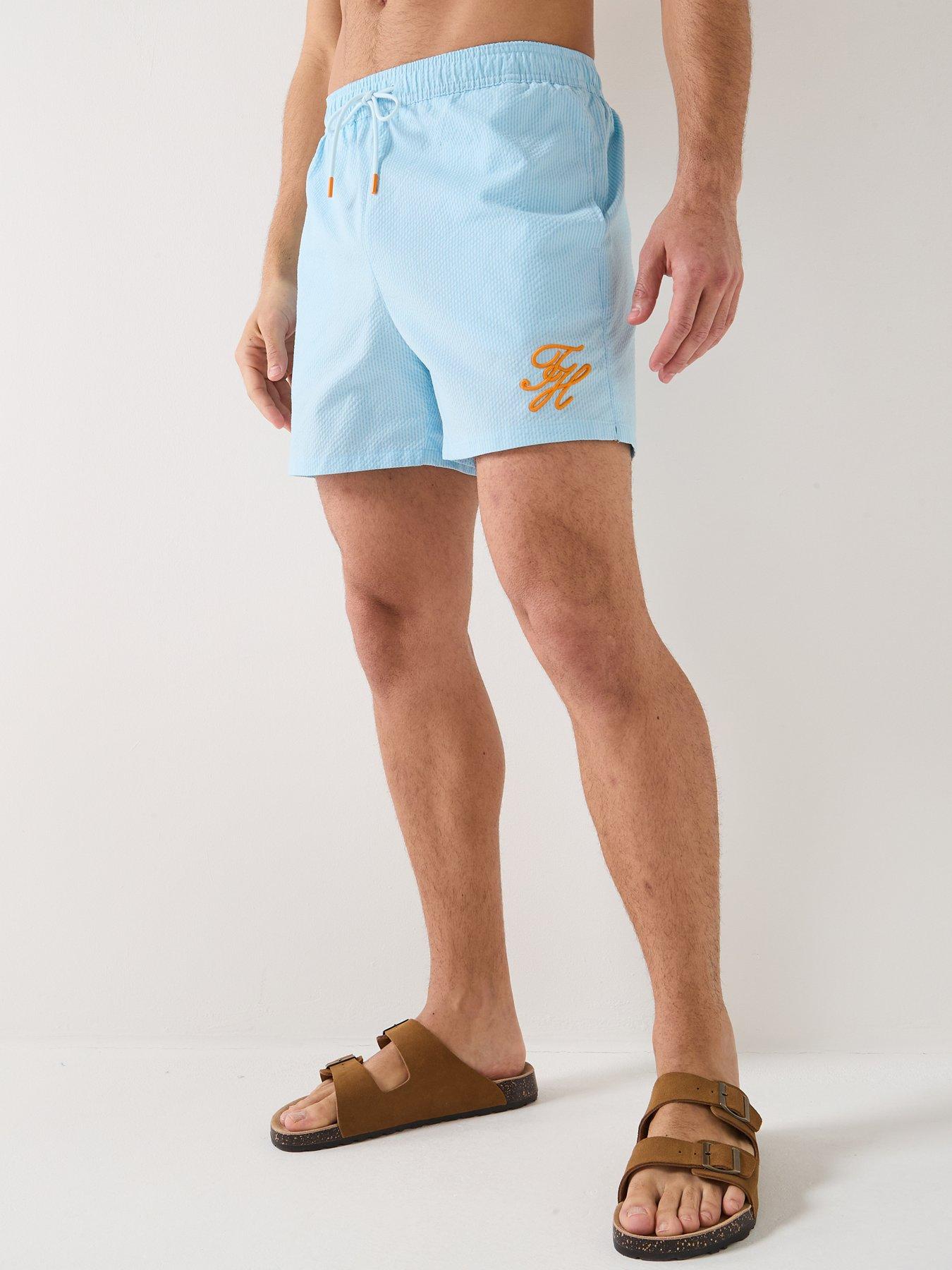 Tommy Hilfiger Mono Script Ithaca Medium Swim Shorts - Blue