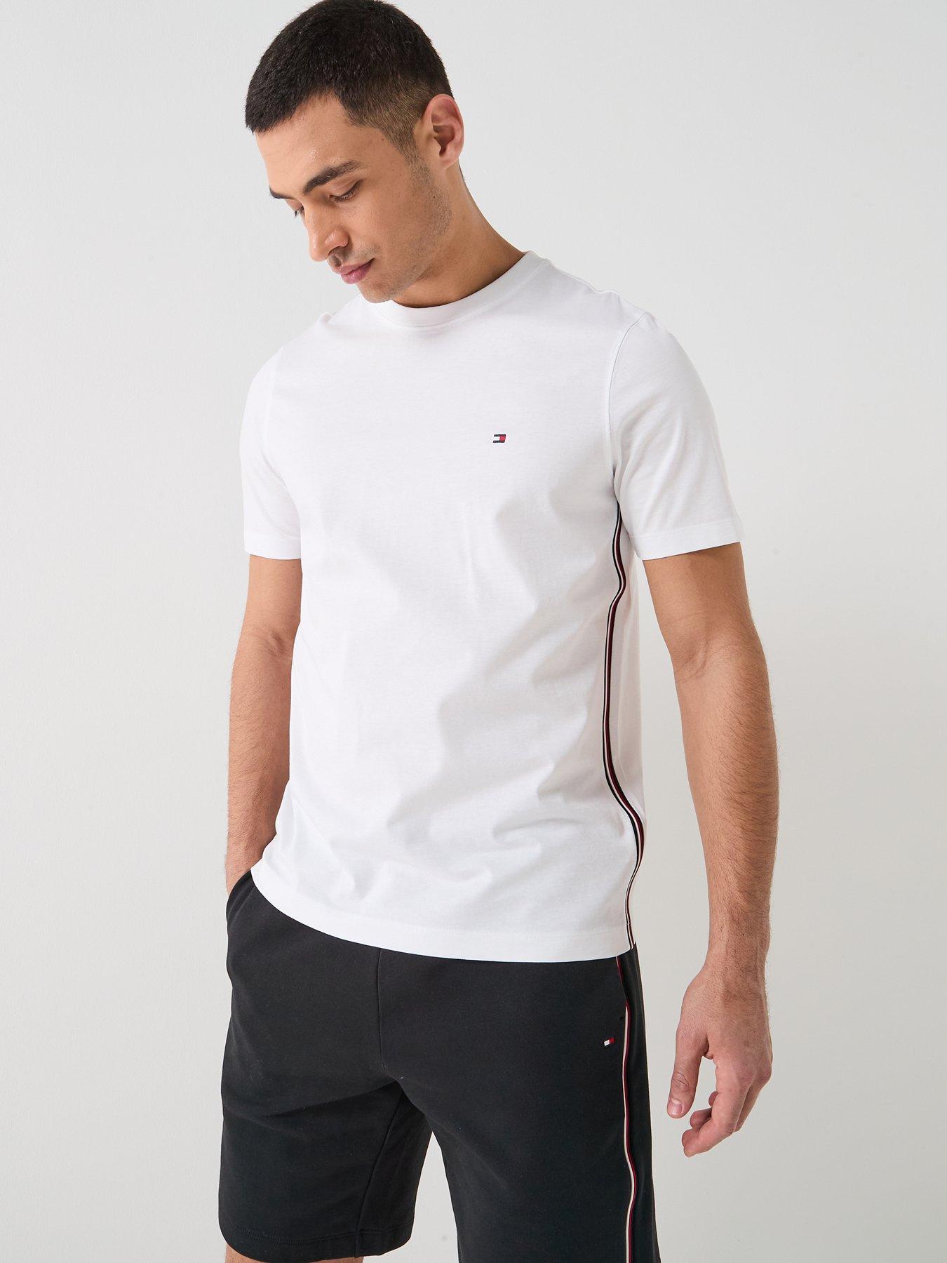 Tommy Hilfiger Global Stripe Seam T-Shirt - White