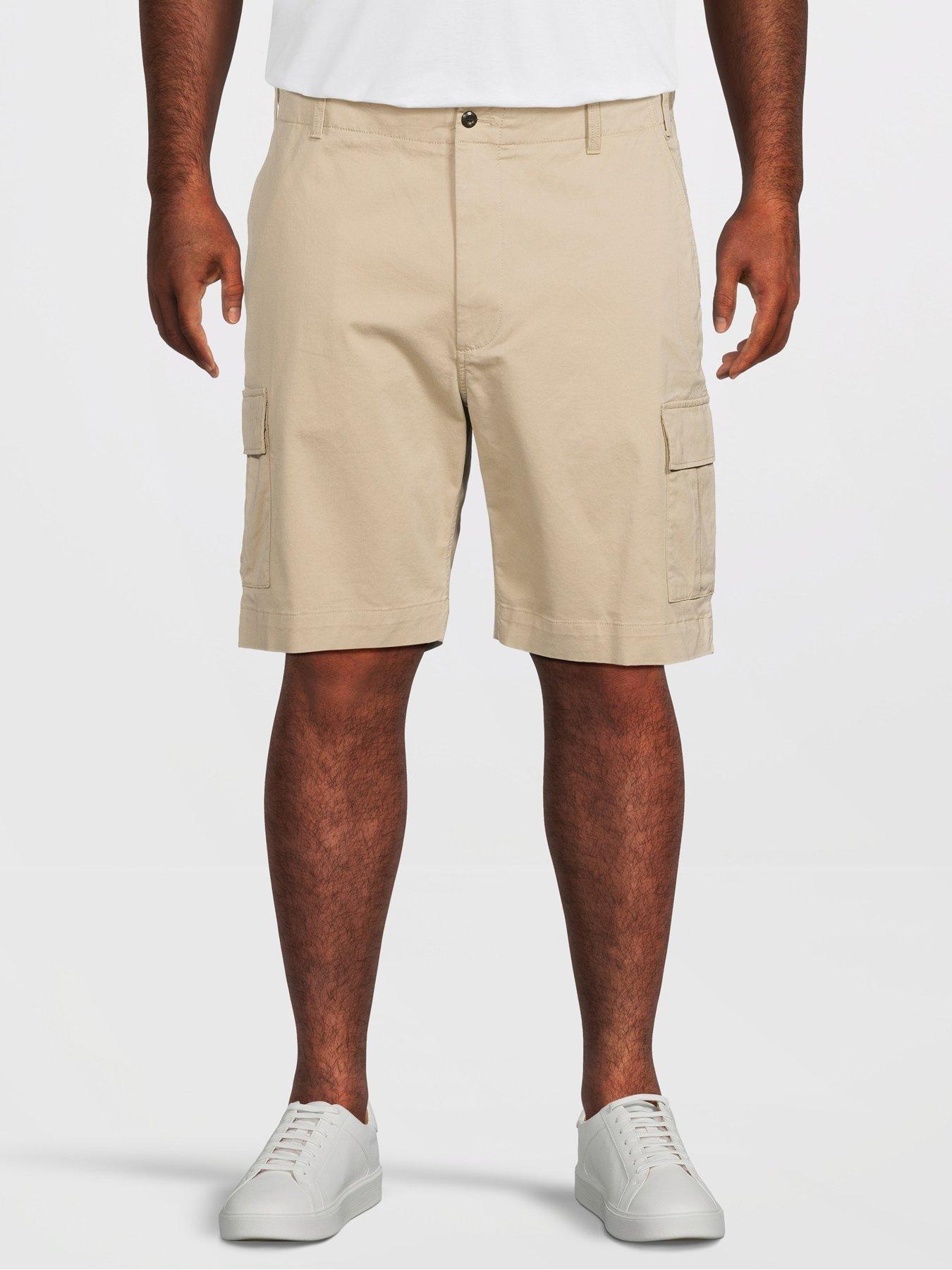 Tommy Hilfiger Big  &  Tall River Essential Twill Cargo Shorts - Beige