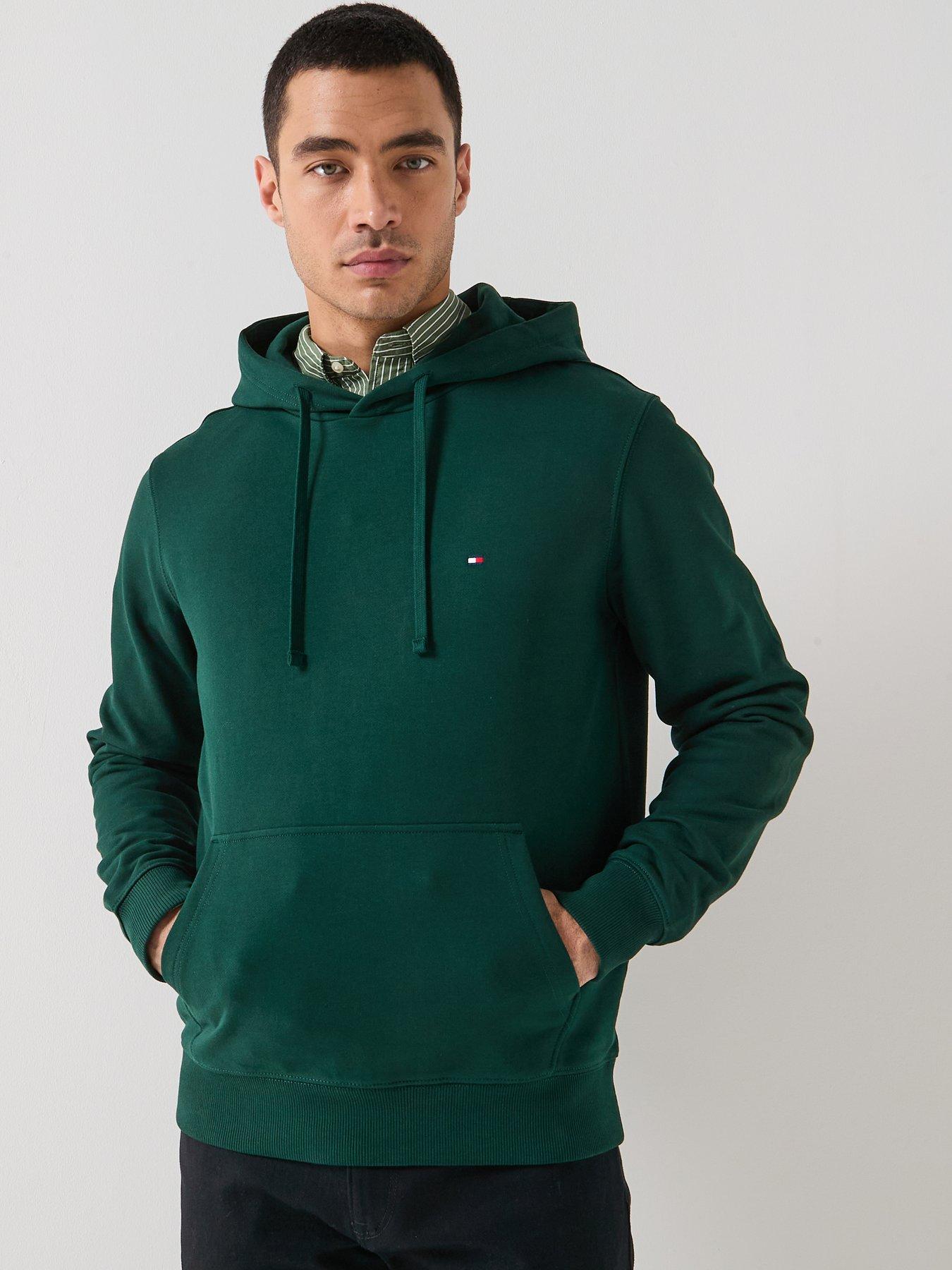 Image 1 of 6 of Tommy Hilfiger Essential Terry Hoodie - Green