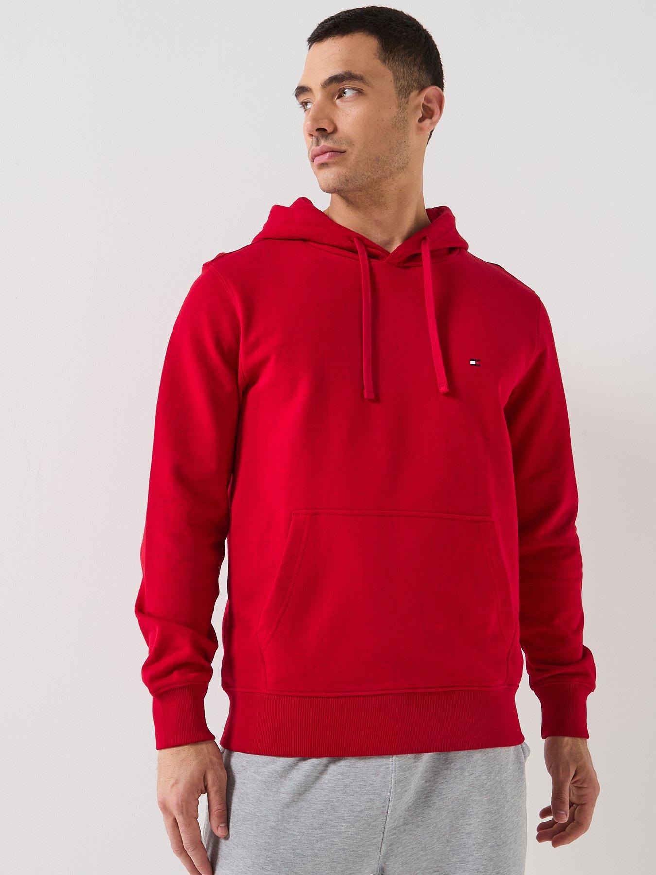 Tommy Hilfiger Essential Terry Hoodie - Red
