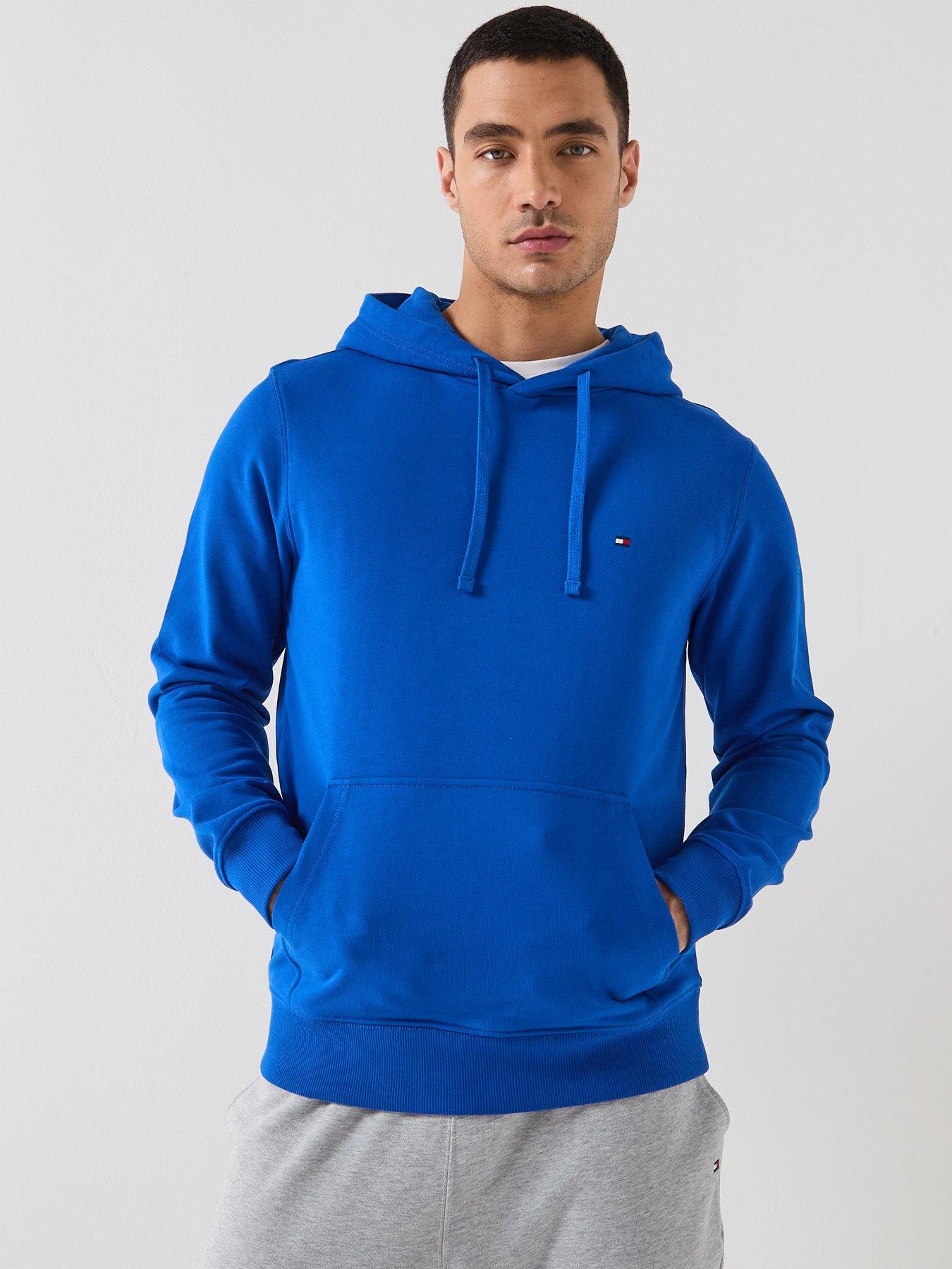Tommy Hilfiger Essential Terry Hoodie, Blue, Size 2Xl, Men