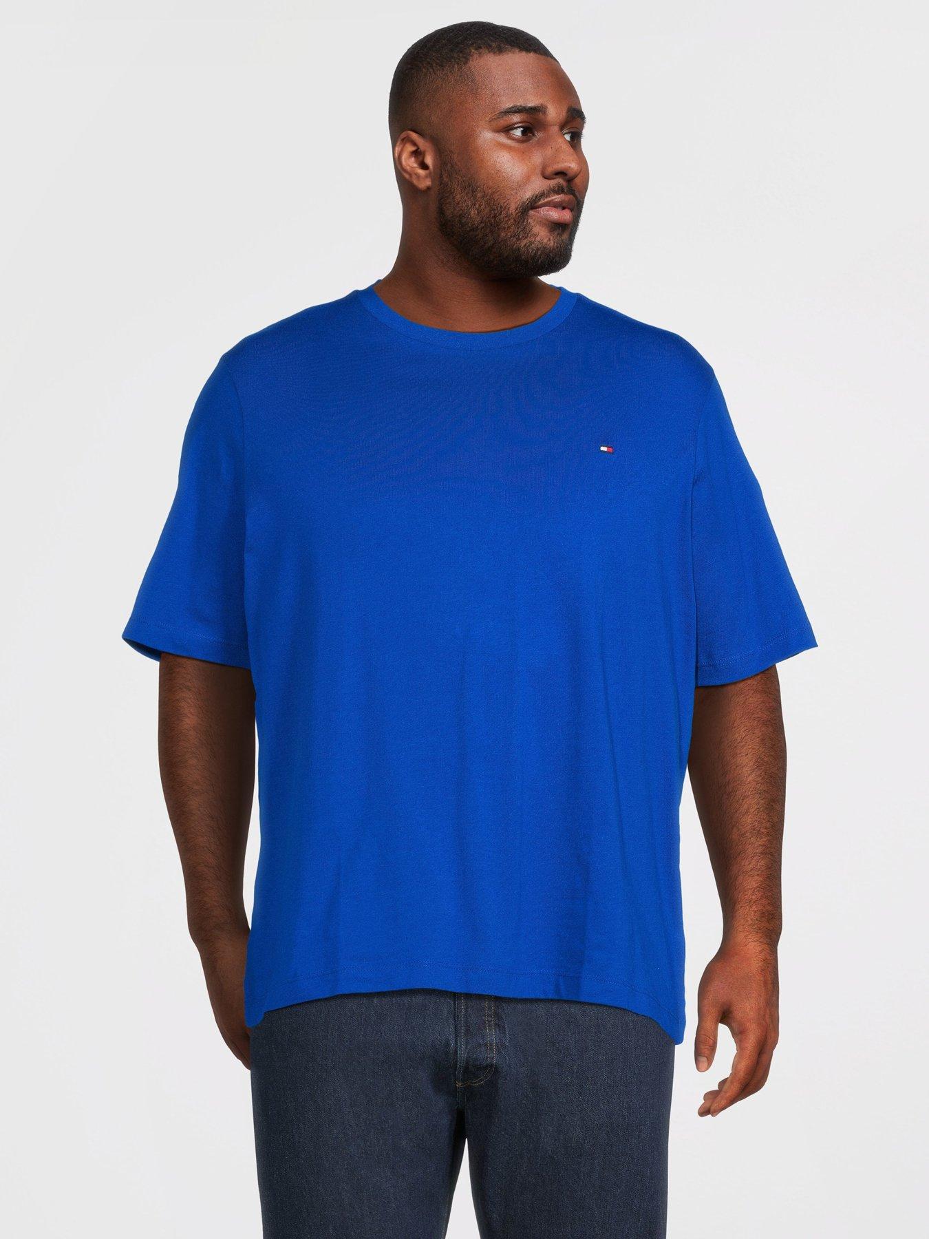 Tommy Hilfiger Big & Tall Essential Regular Fit T-Shirt, Blue, Size 3Xl, Men