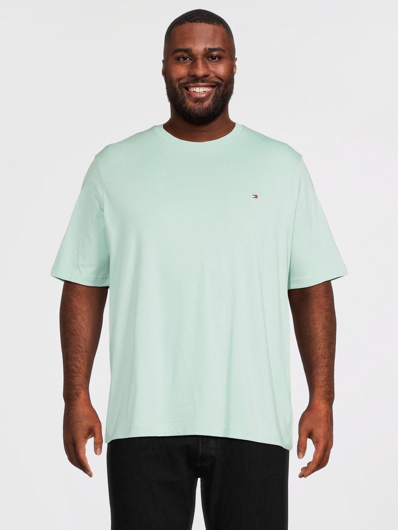 Image 1 of 5 of Tommy Hilfiger Big &amp; Tall Essential Regular Fit T-Shirt - Light Green