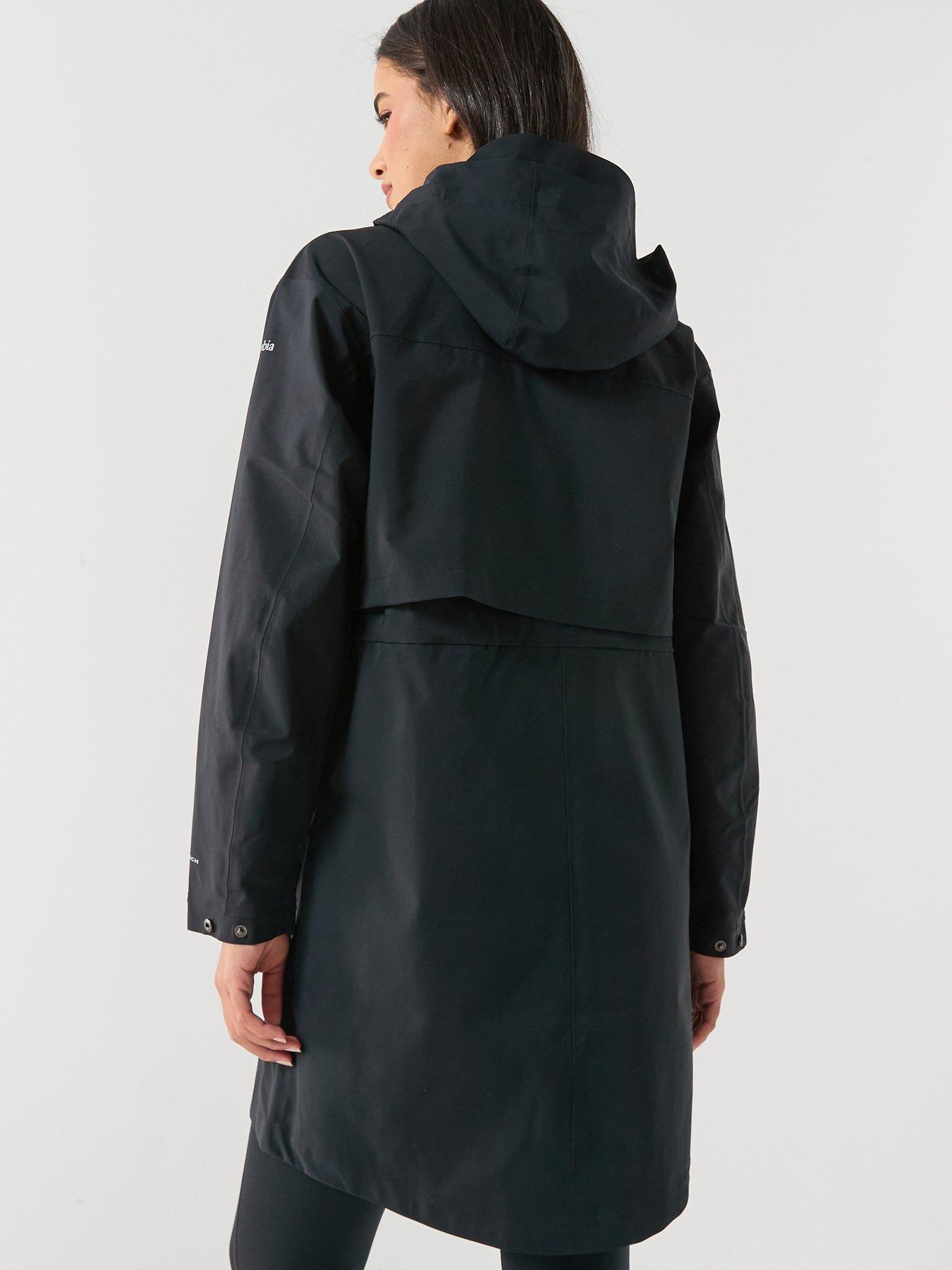 Image 2 of 6 of Columbia Womens Weekend Adventure Ii Longlie Shell Jacket - Black