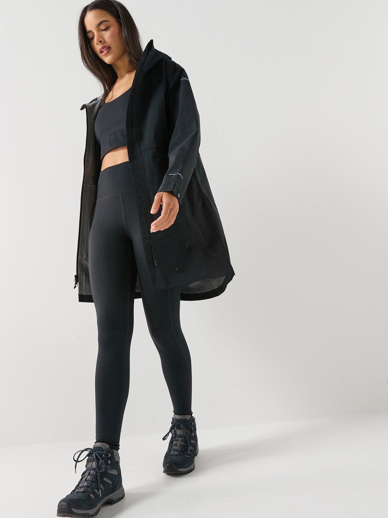 Image 3 of 6 of Columbia Womens Weekend Adventure Ii Longlie Shell Jacket - Black