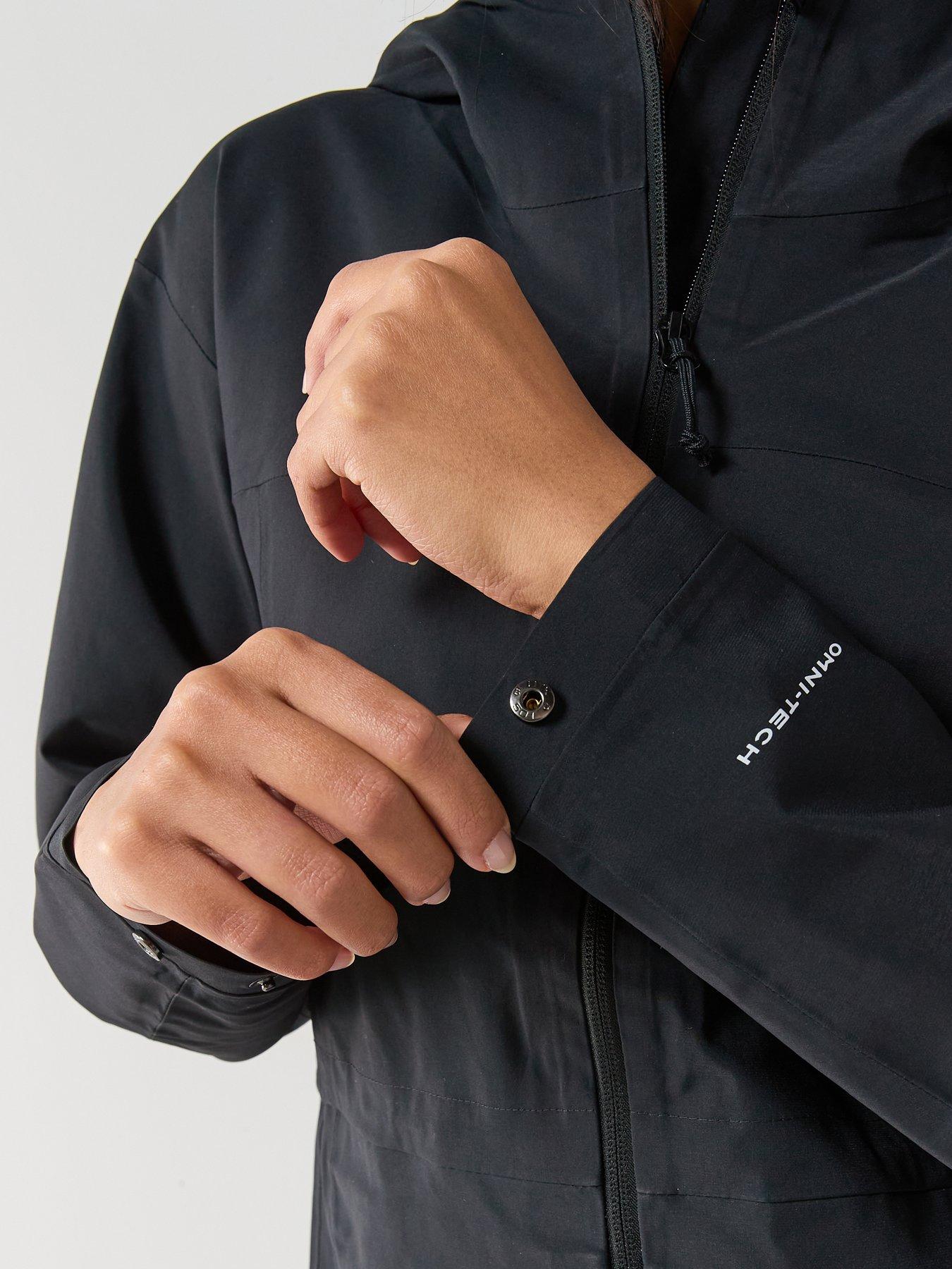 Image 4 of 6 of Columbia Womens Weekend Adventure Ii Longlie Shell Jacket - Black