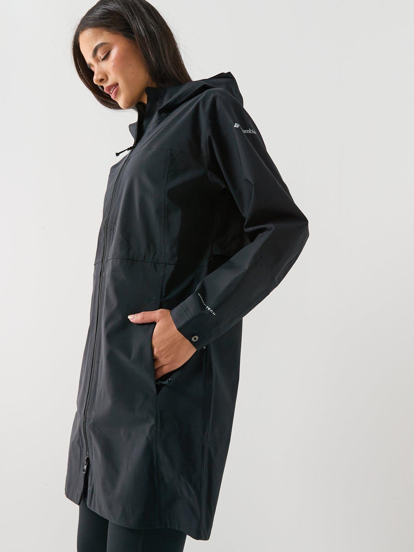 Image 6 of 6 of Columbia Womens Weekend Adventure Ii Longlie Shell Jacket - Black