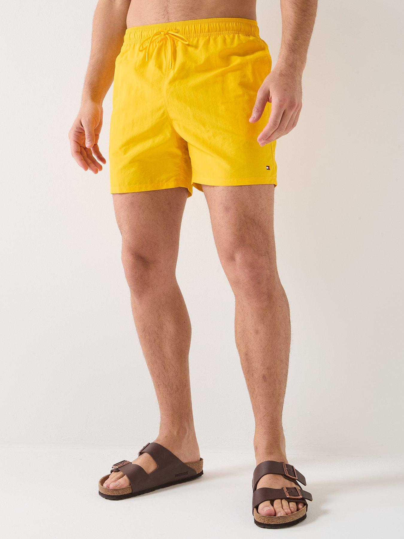Tommy Hilfiger Essential Small Flag Medium Swim Shorts - Yellow