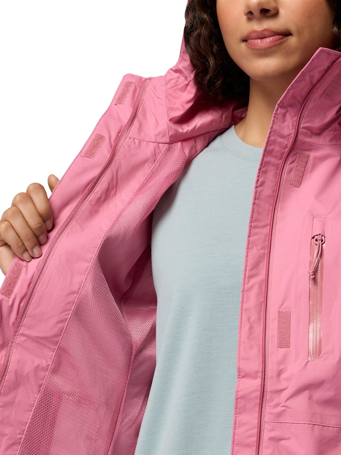Image 4 of 7 of Columbia Womens Pouring Adventure III Jacket - Pink