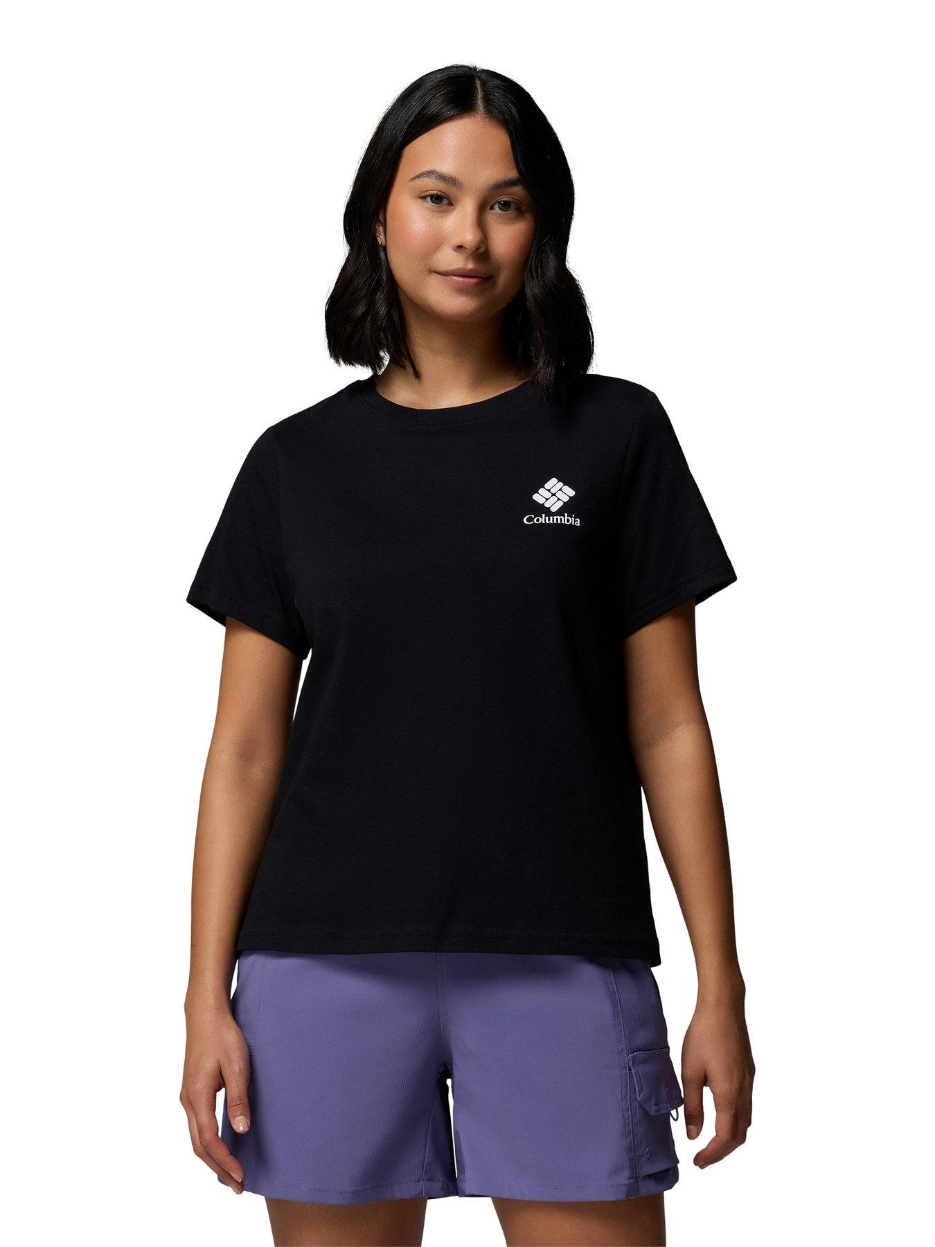 Columbia Womens Rolling Bend Graphic T-Shirt - Black
