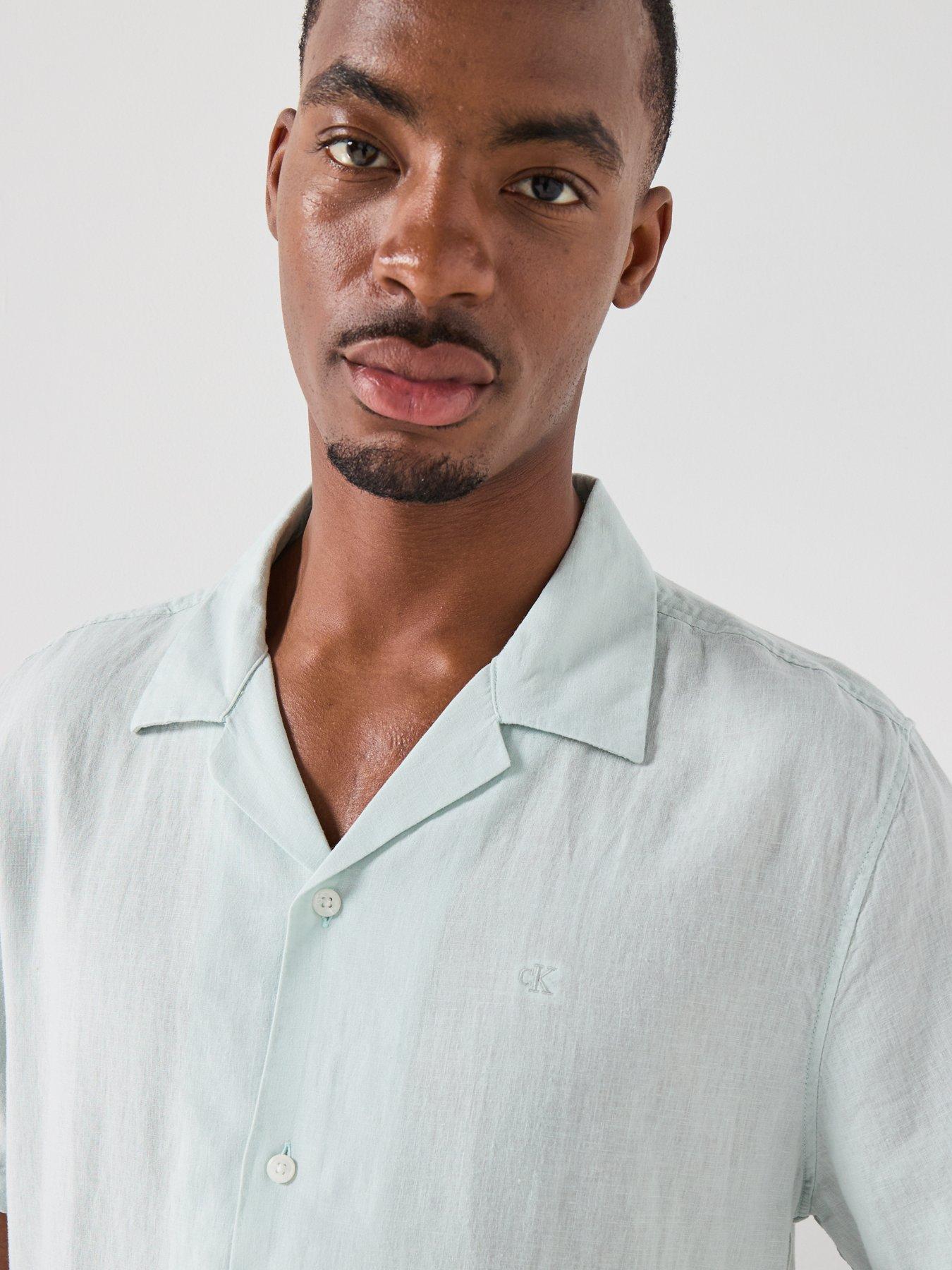calvin klein green dress shirt Calvin Klein Tailored Formal shirt - lichen/light green