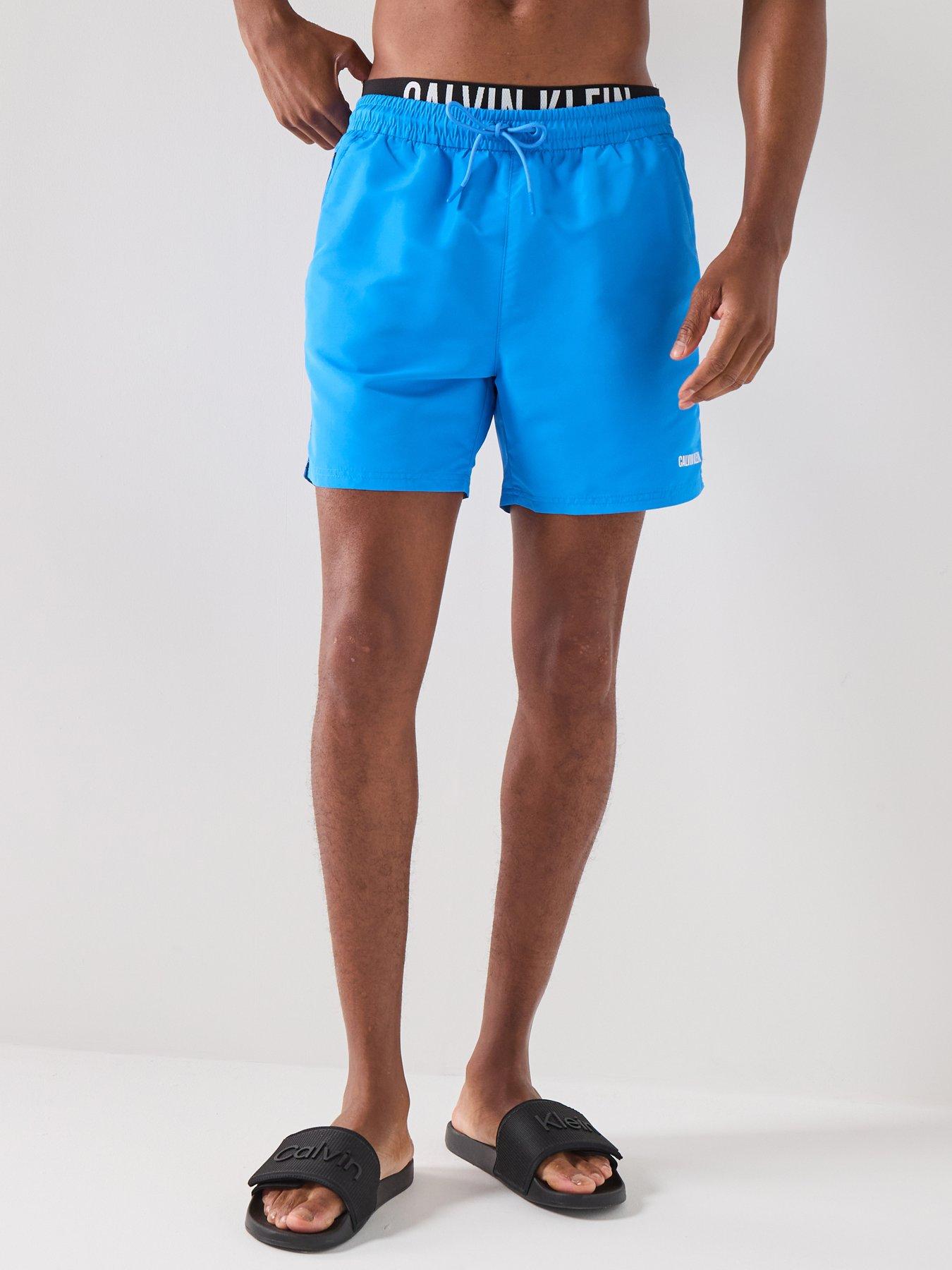 Calvin Klein Calvin Klein Intense Power Double Waistband Medium Swim Shorts - Bright Blue