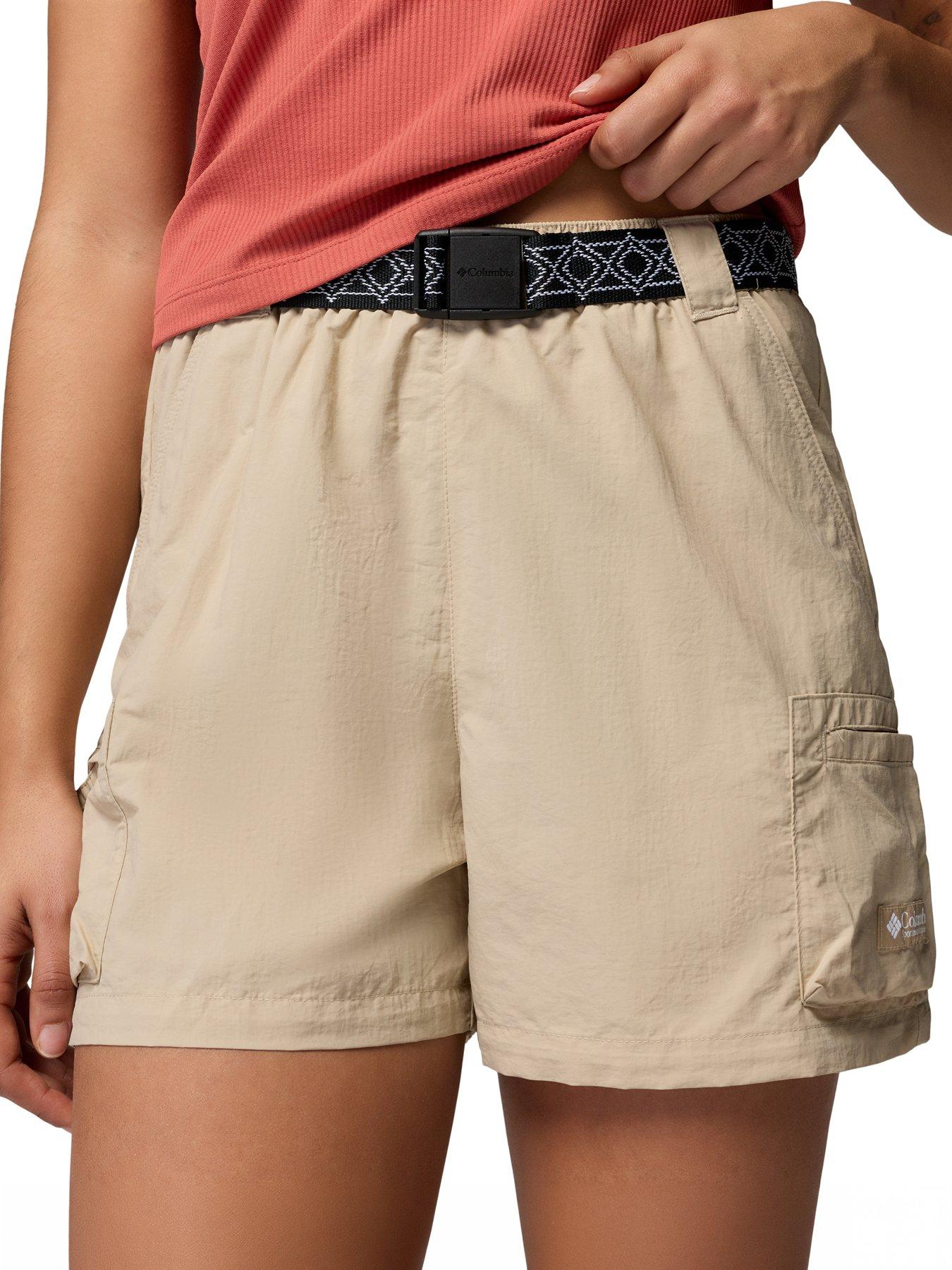 Columbia Womens Sequoia Grove Woven Shorts, Brown, Size L, Women