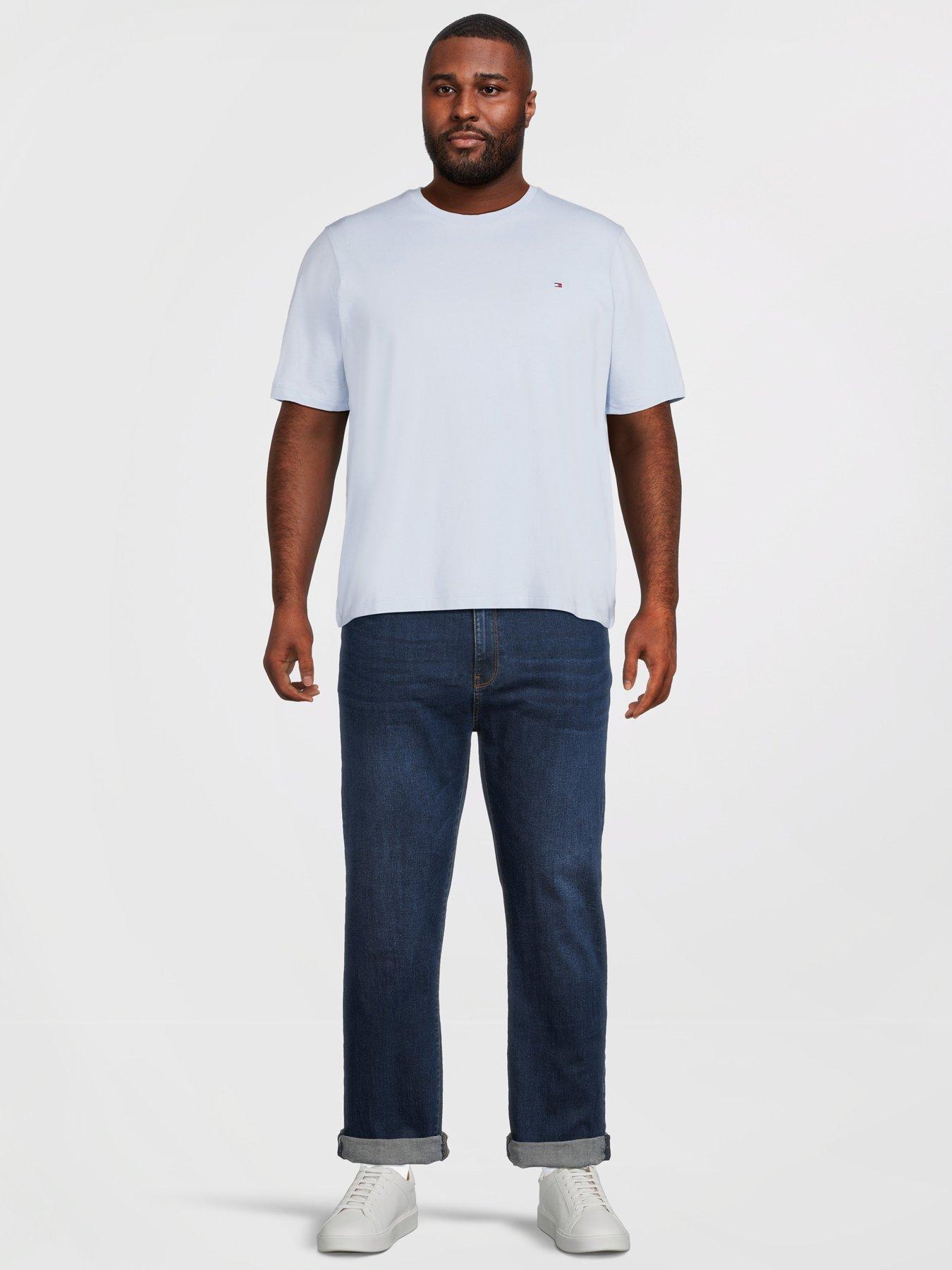 Image 3 of 5 of Tommy Hilfiger Big &amp; Tall Essential Regular Fit T-Shirt - Light Blue