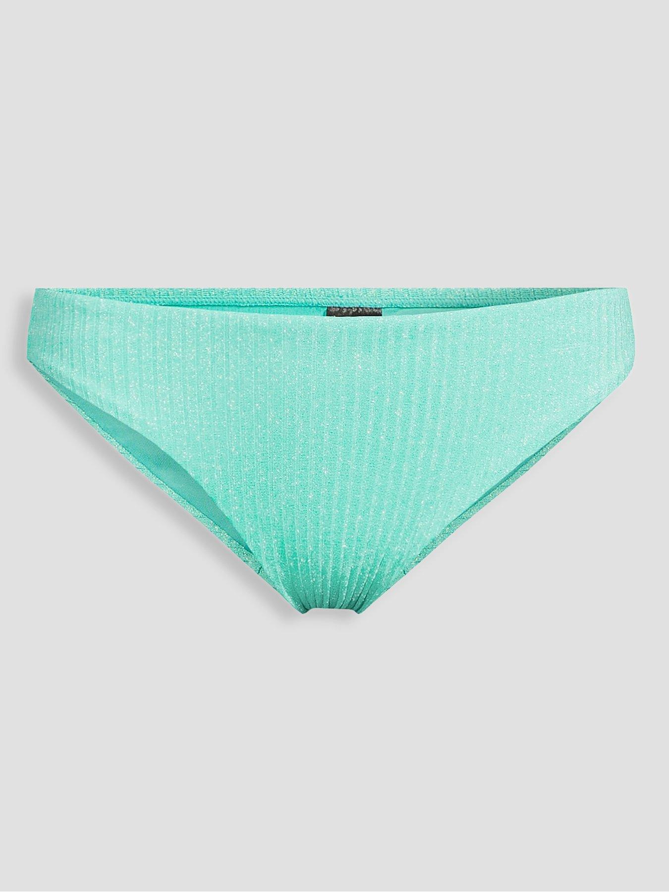 Image 7 of 7 of The Very Collection Lurex Underwire Bikini Brief - Green