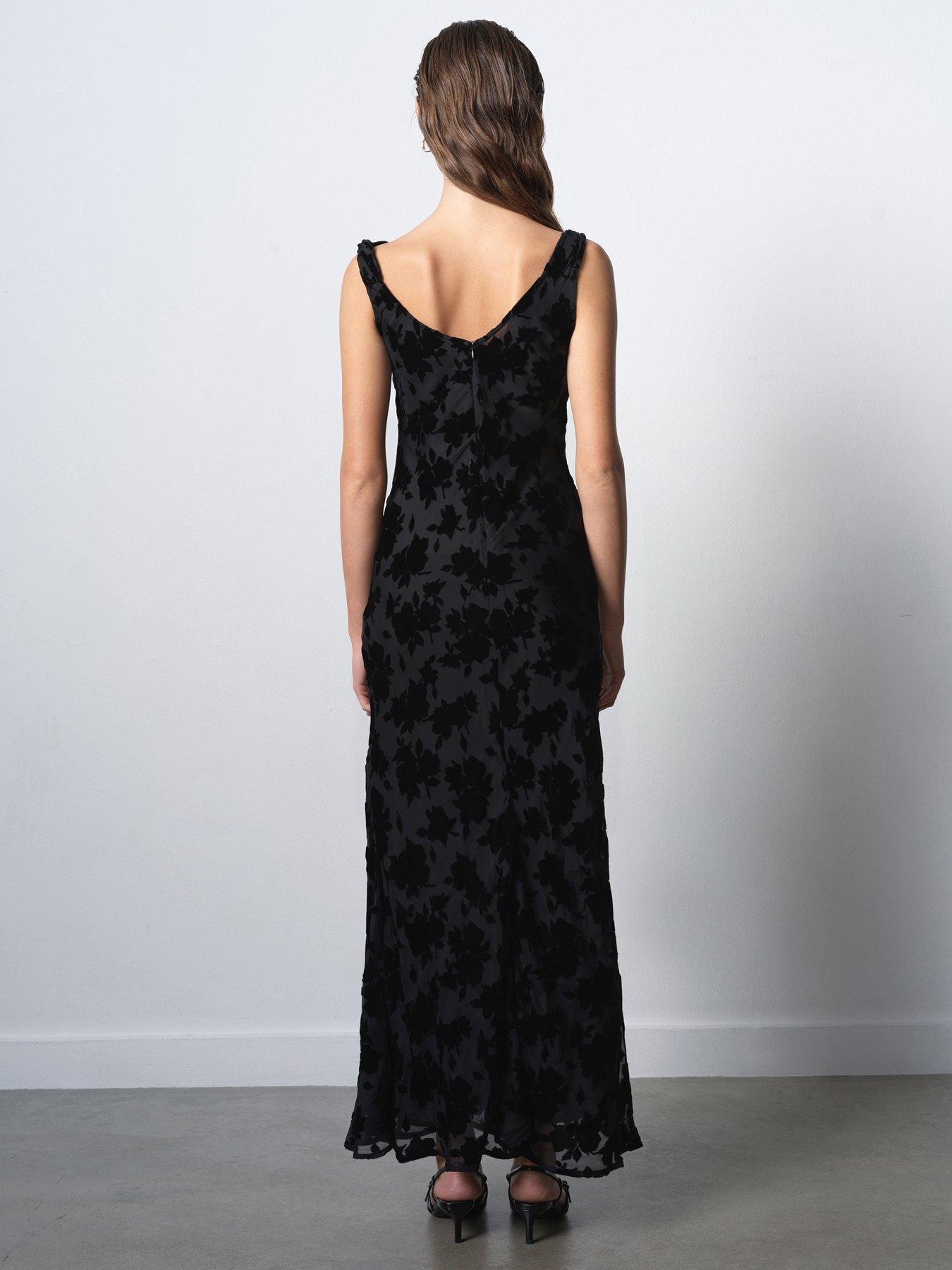 knee length dresses for ladies Bias Cut Cowl Neck Dress Hunter / 12