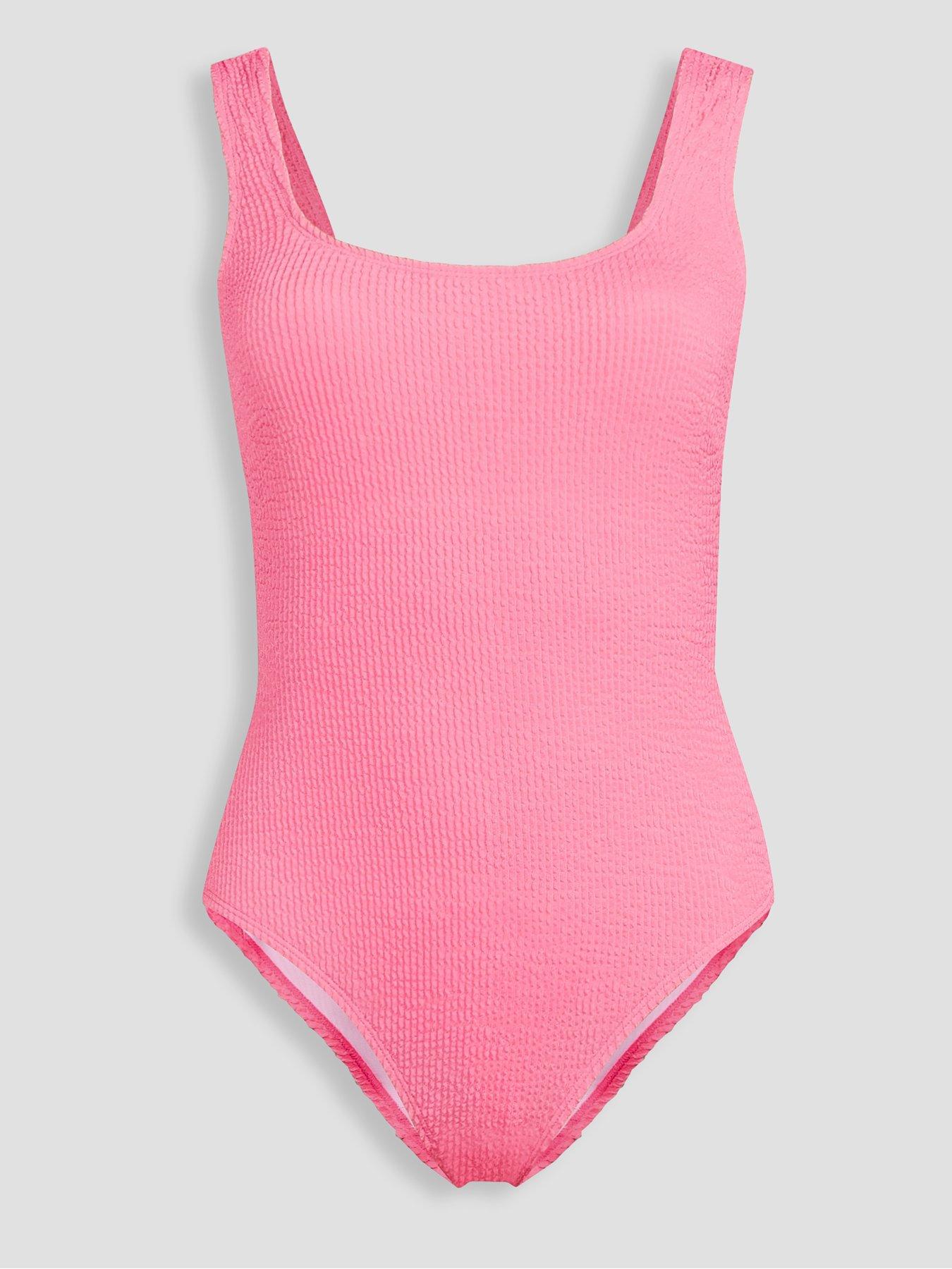 Image 7 of 7 of The Very Collection Shape Sculpting Crinkle Scoop Neck Swimsuit