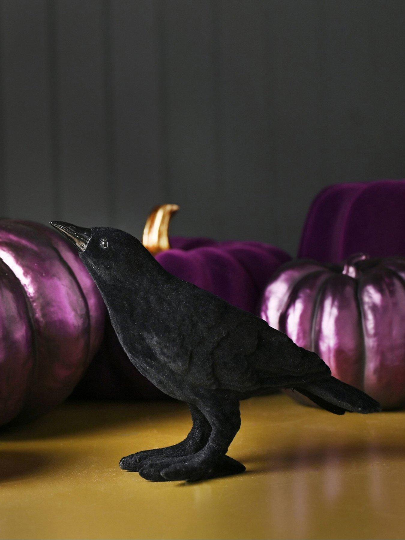 The Seasonal Gift Co Flocked Crow