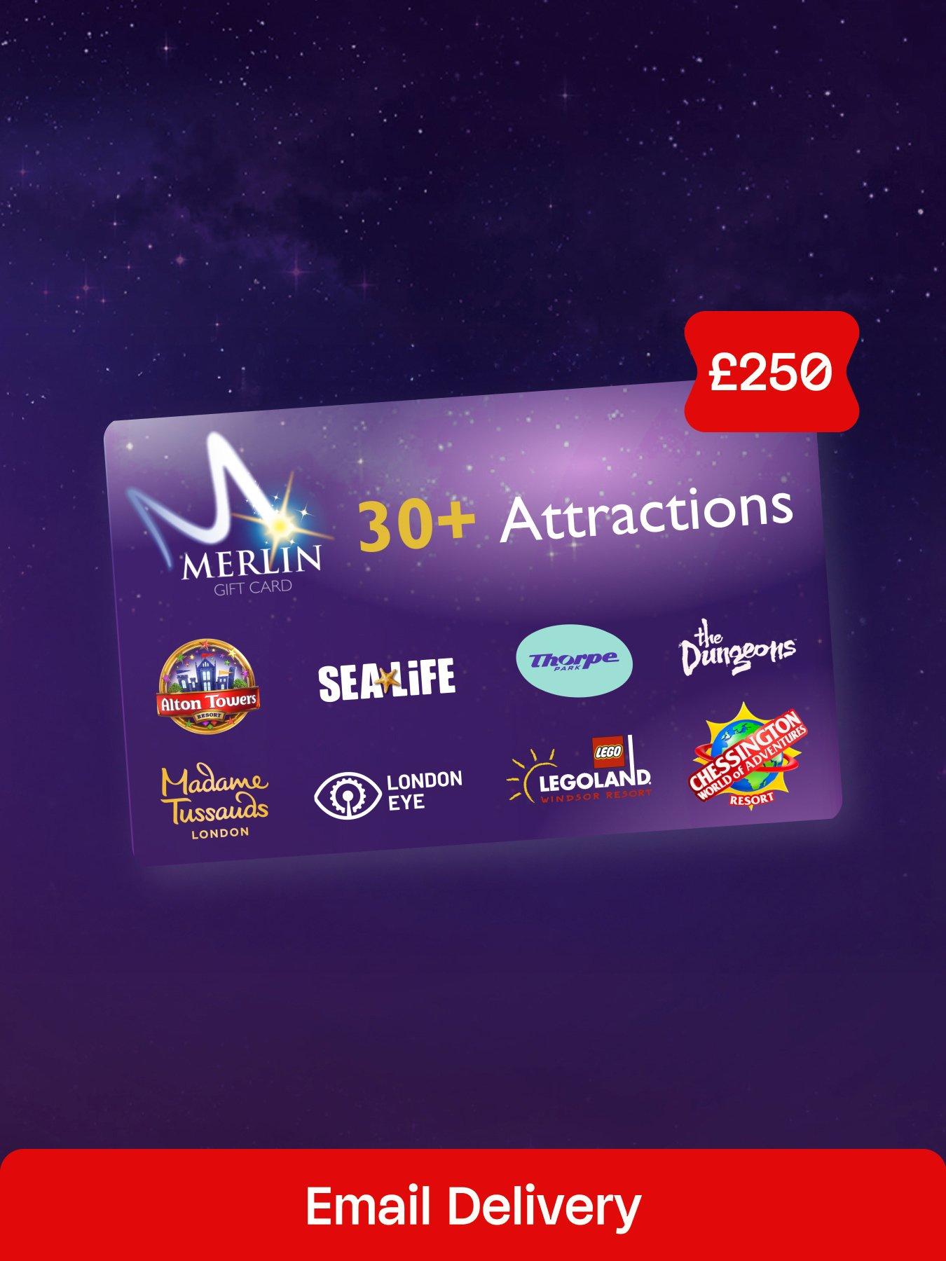 Virgin Experience Days £250 Merlin Attractions Gift Card - digital download
