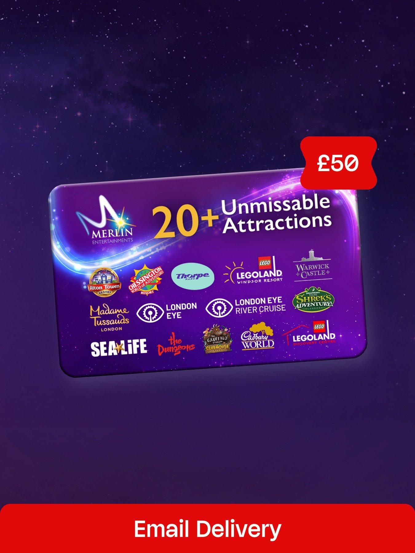 Virgin Experience Days £50 Merlin Attractions Gift Card - digital download