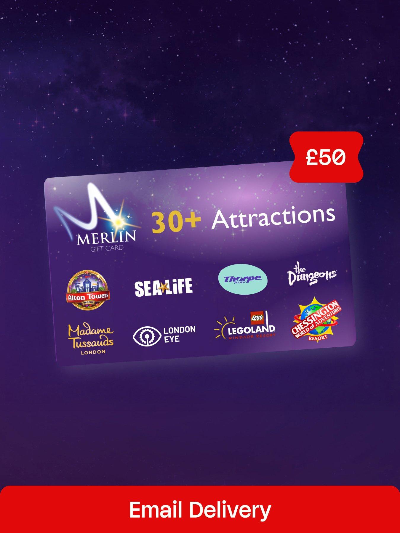 Virgin Experience Days £50 Merlin Attractions Gift Card - digital download