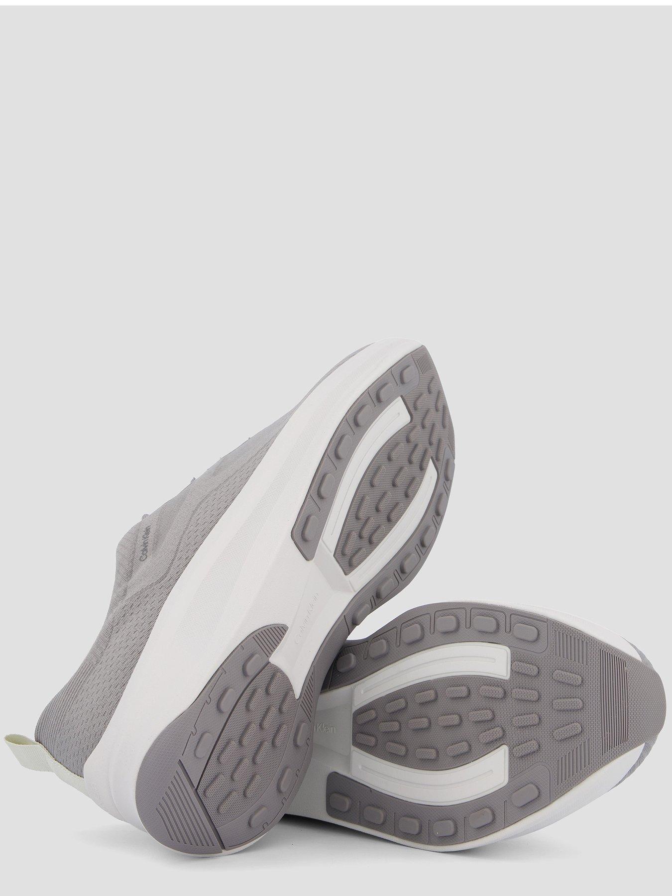 Image 4 of 7 of Calvin Klein Chunky Run Lacesock Stripe Knitted Trainer - Grey