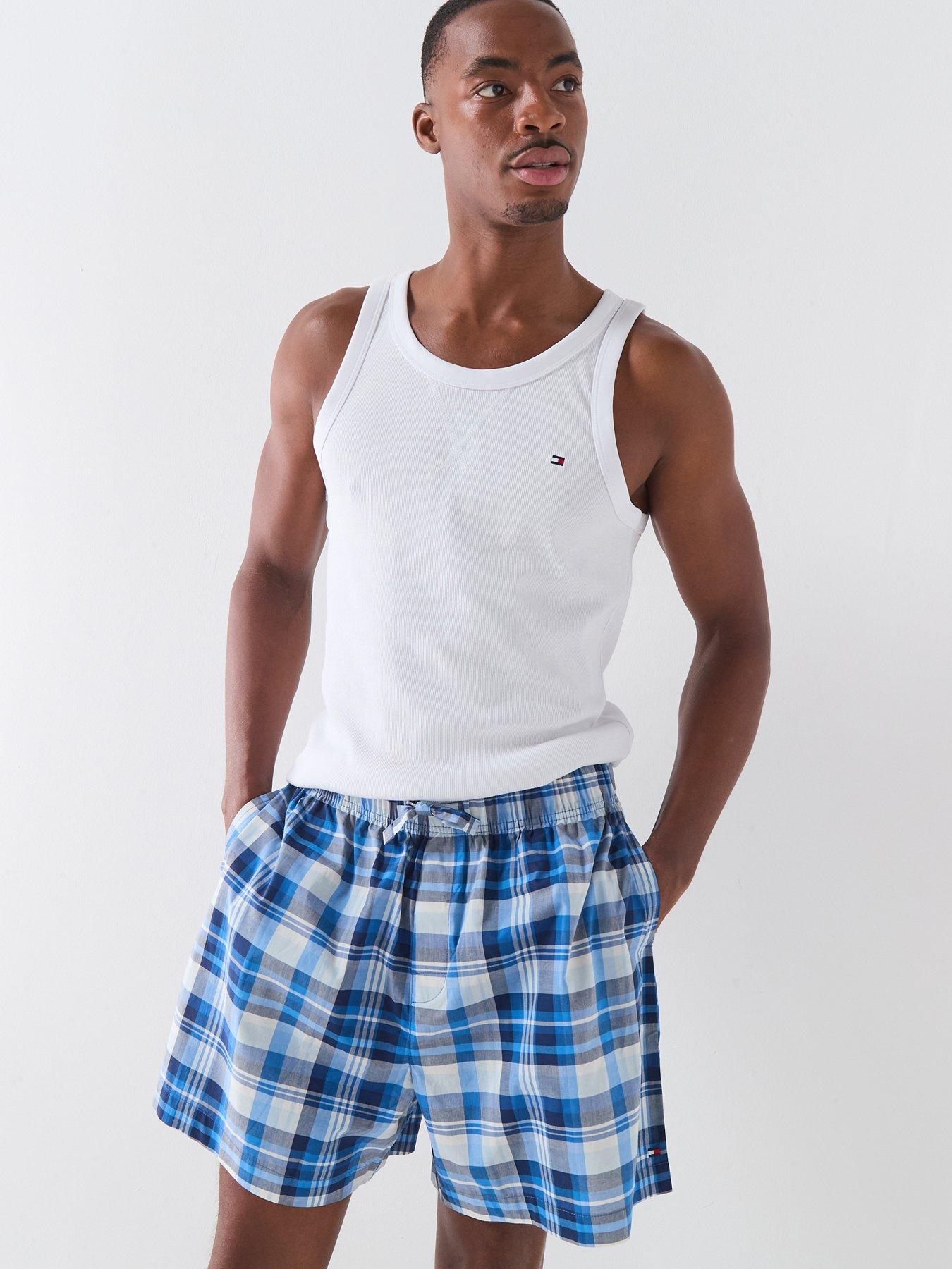 Tommy Hilfiger Vest & Woven Pyjama Set, Multi, Size Xl, Men