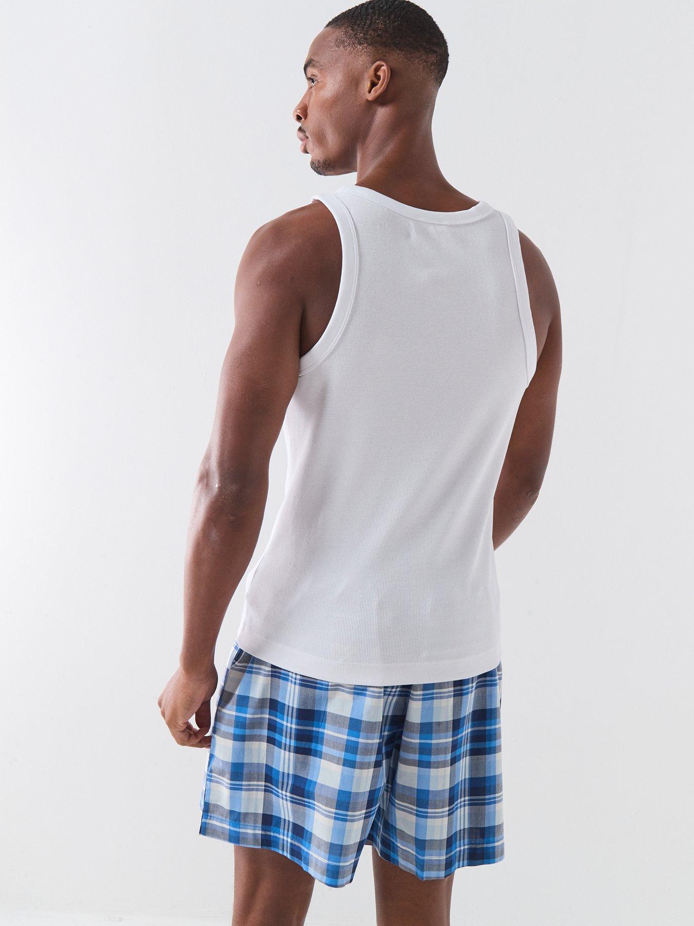 Image 2 of 6 of Tommy Hilfiger Vest &amp; Woven Pyjama Set - Multi