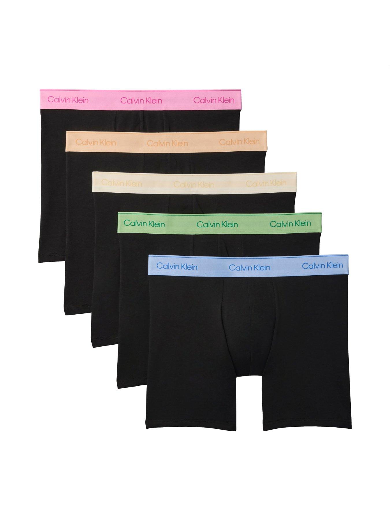 Calvin Klein Underwear 5 Pack Pride Boxer Brief, Black, Size M, Men