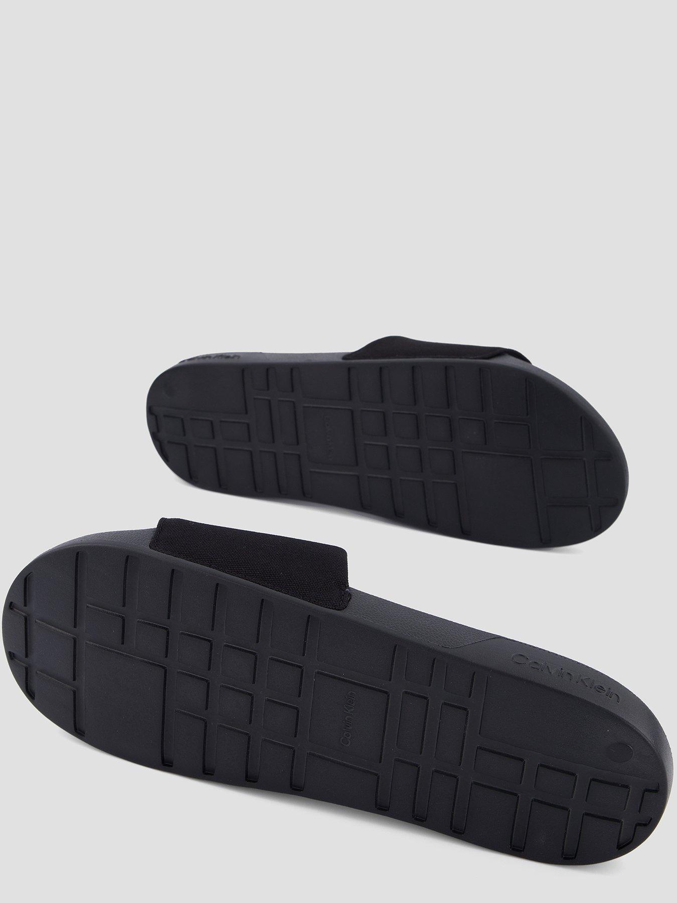 Image 4 of 7 of Calvin Klein Essential Signature Logo Slider - Black