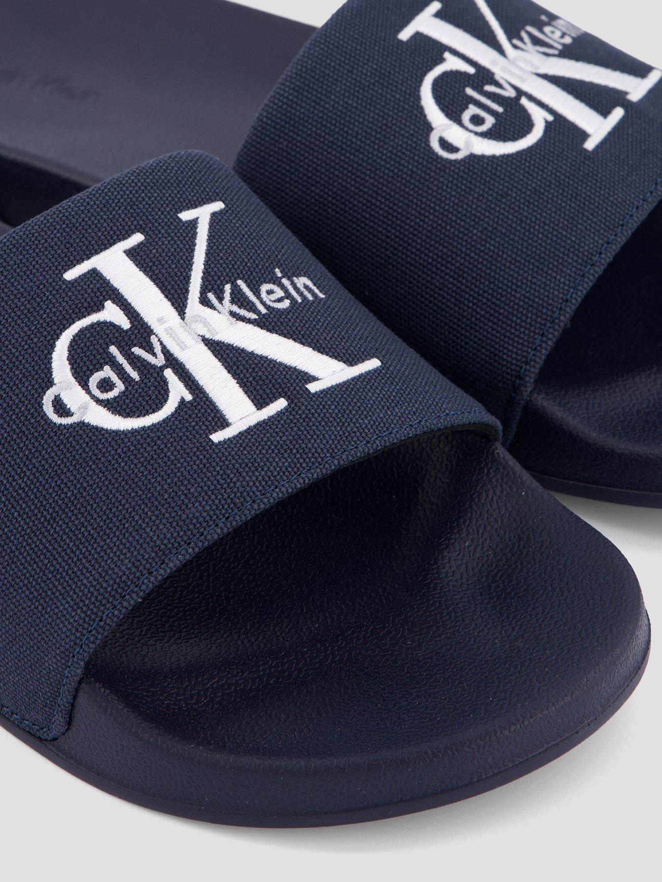 Image 5 of 7 of Calvin Klein Essential Signature Logo Slider - Navy
