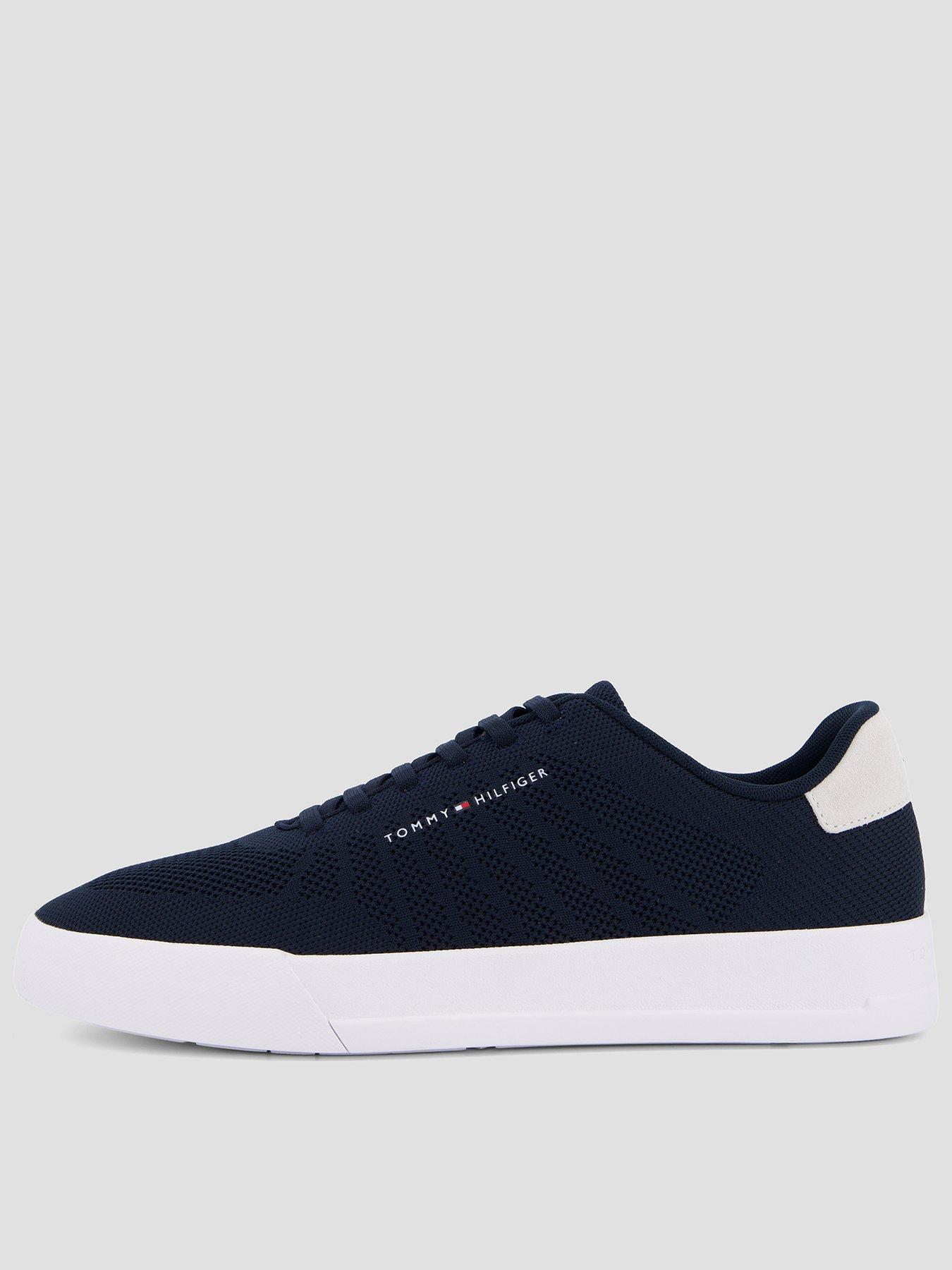 Tommy Hilfiger: Th Court Knitted Trainer - Navy
