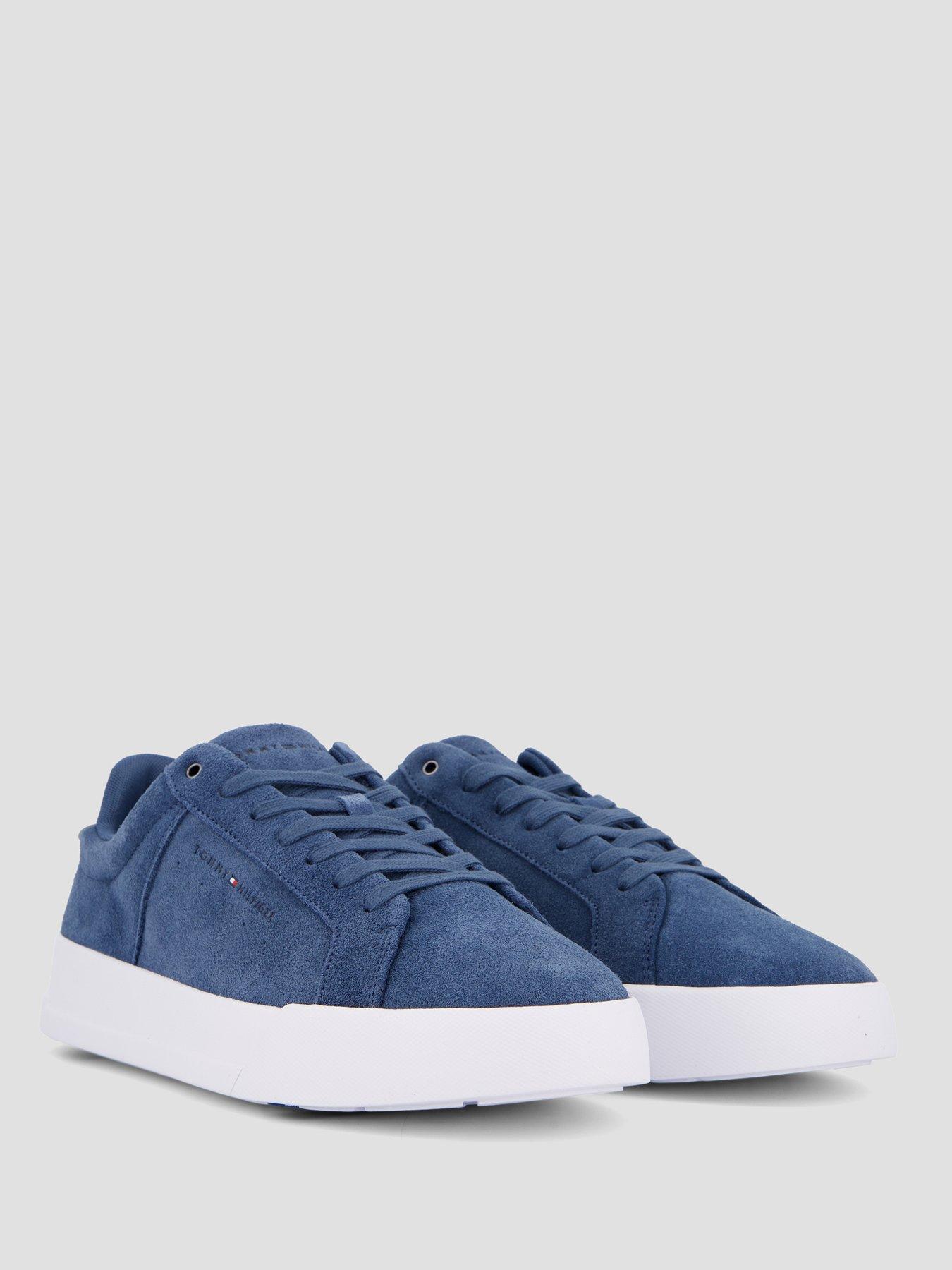 Image 6 of 7 of Tommy Hilfiger TH Court Suede Trainer - Blue