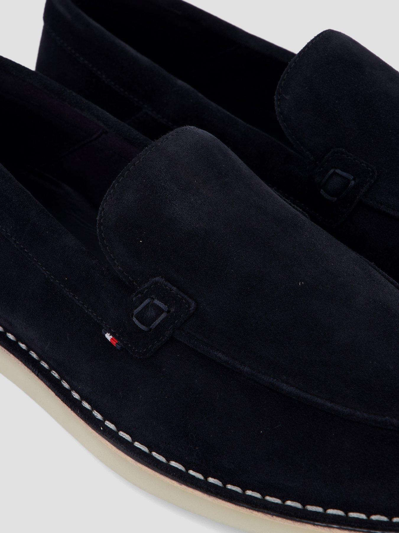 Image 5 of 7 of Tommy Hilfiger Stitchdown Suede Loafer - Navy