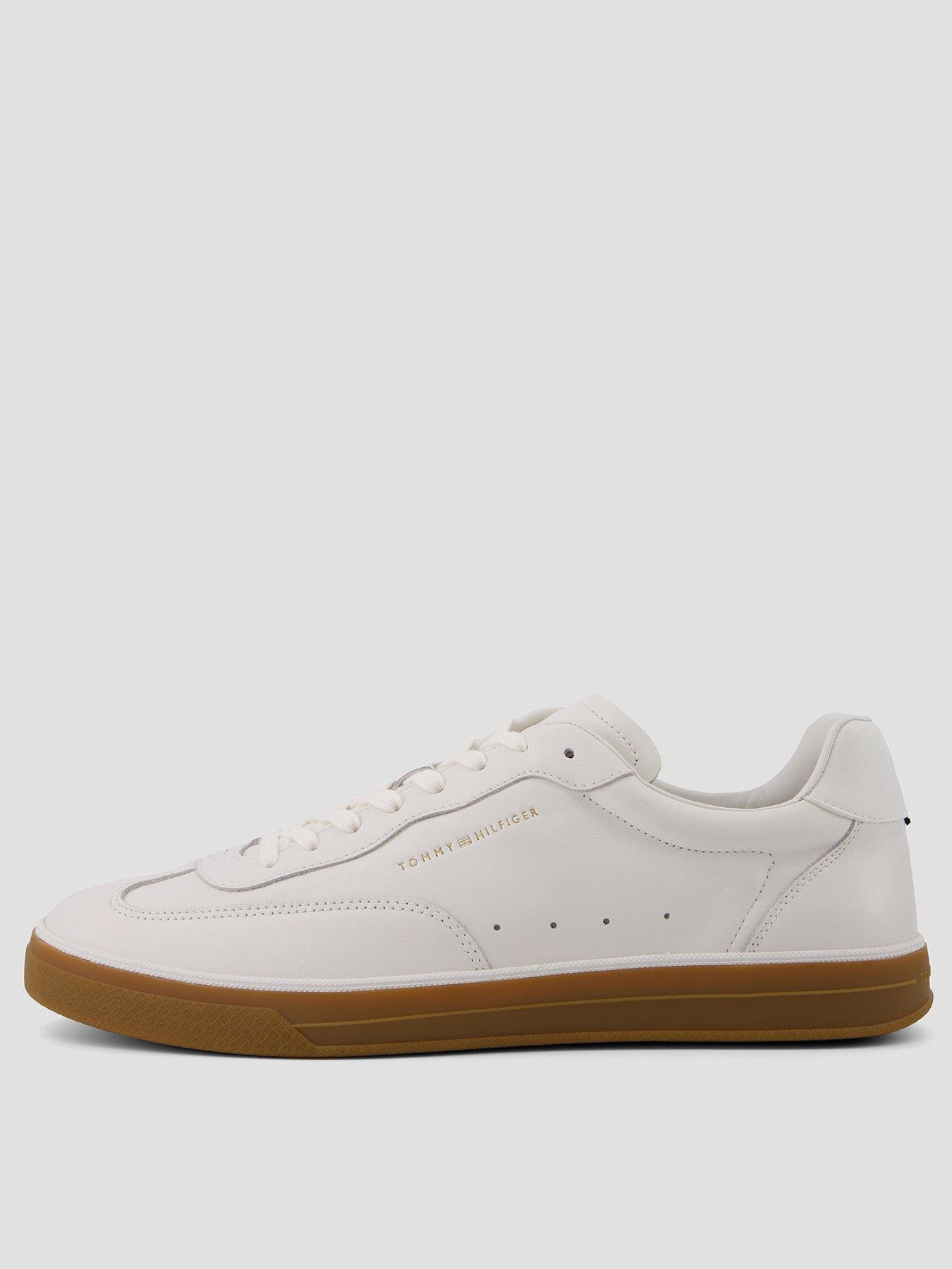 Tommy Hilfiger: TH Lo Lux Leather Trainer - Off White
