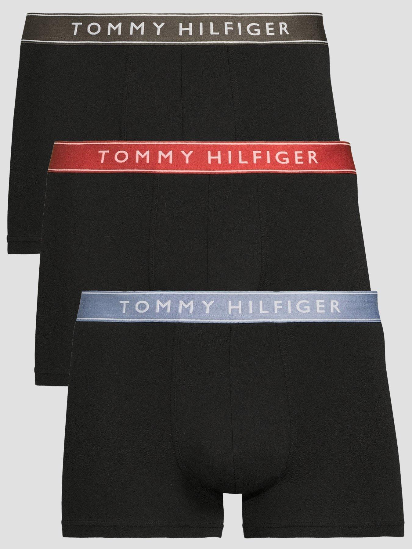 Tommy Hilfiger 3 Pack Everyday Essentials Trunks, Black, Size M, Men
