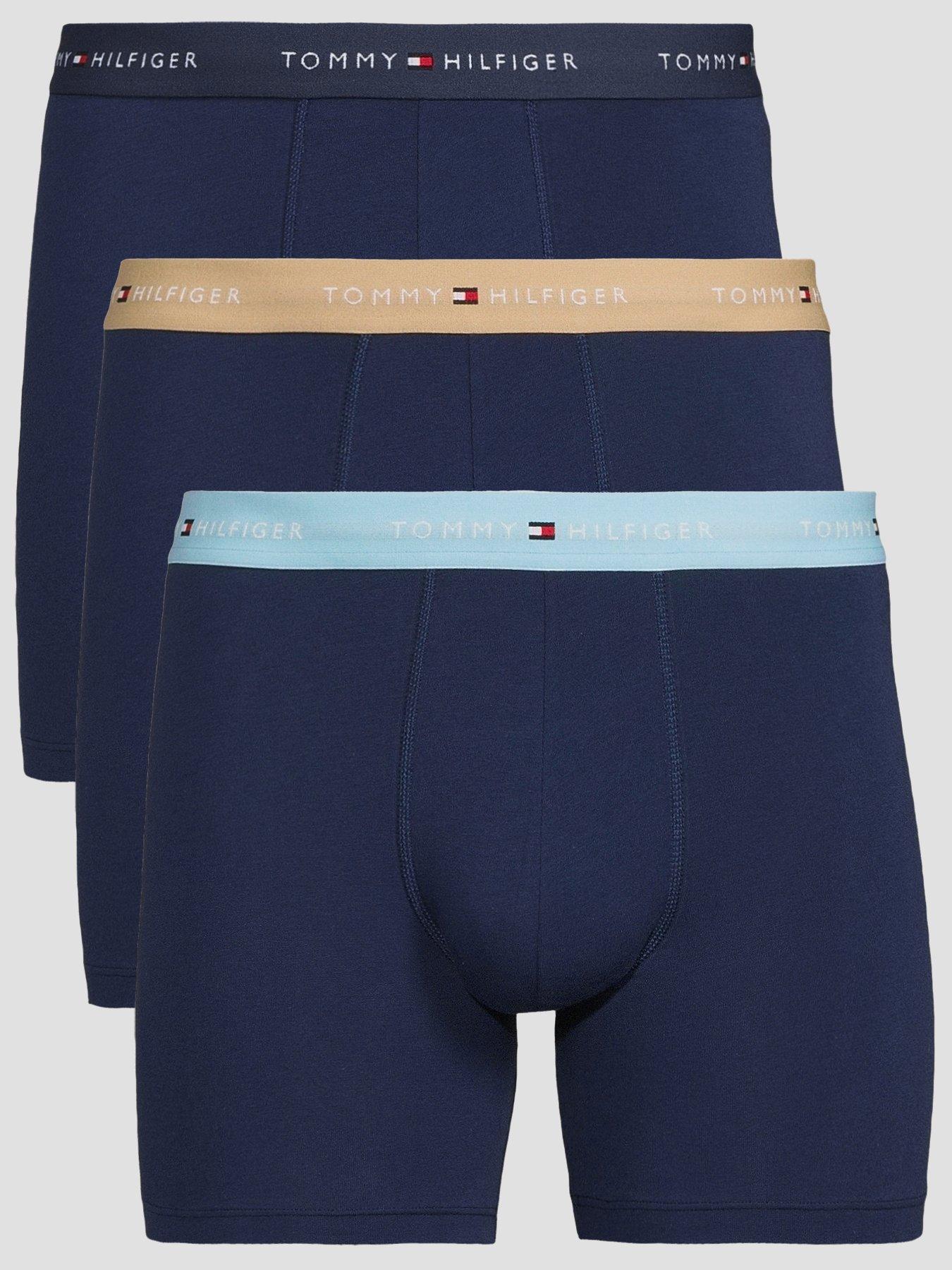 Tommy Hilfiger 3 Pack Signature Essential Boxer Brief - Blue