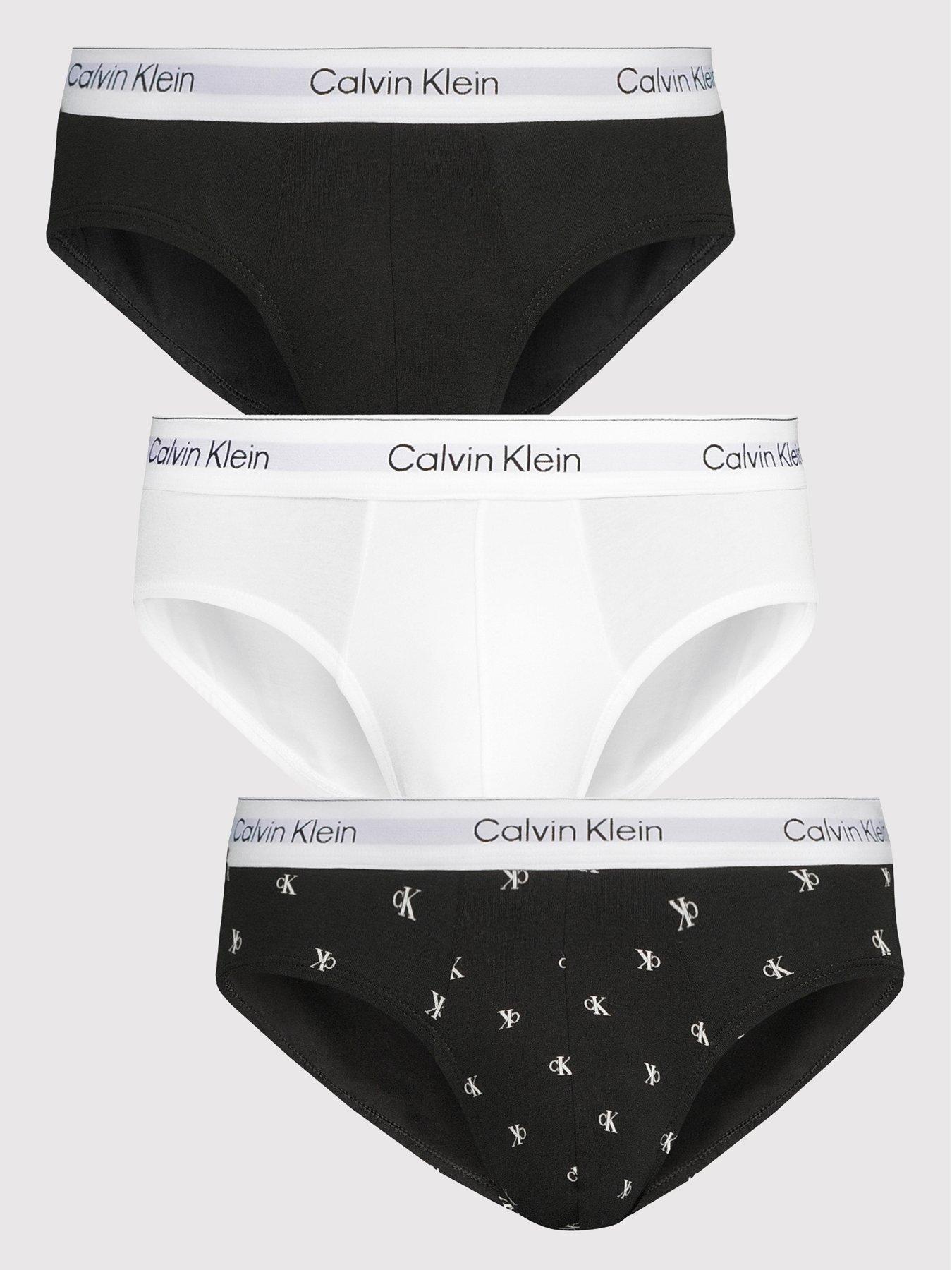 Calvin Klein Underwear Icon Cotton Stretch 3 Pack Hip Briefs, Assorted, Size S, Men