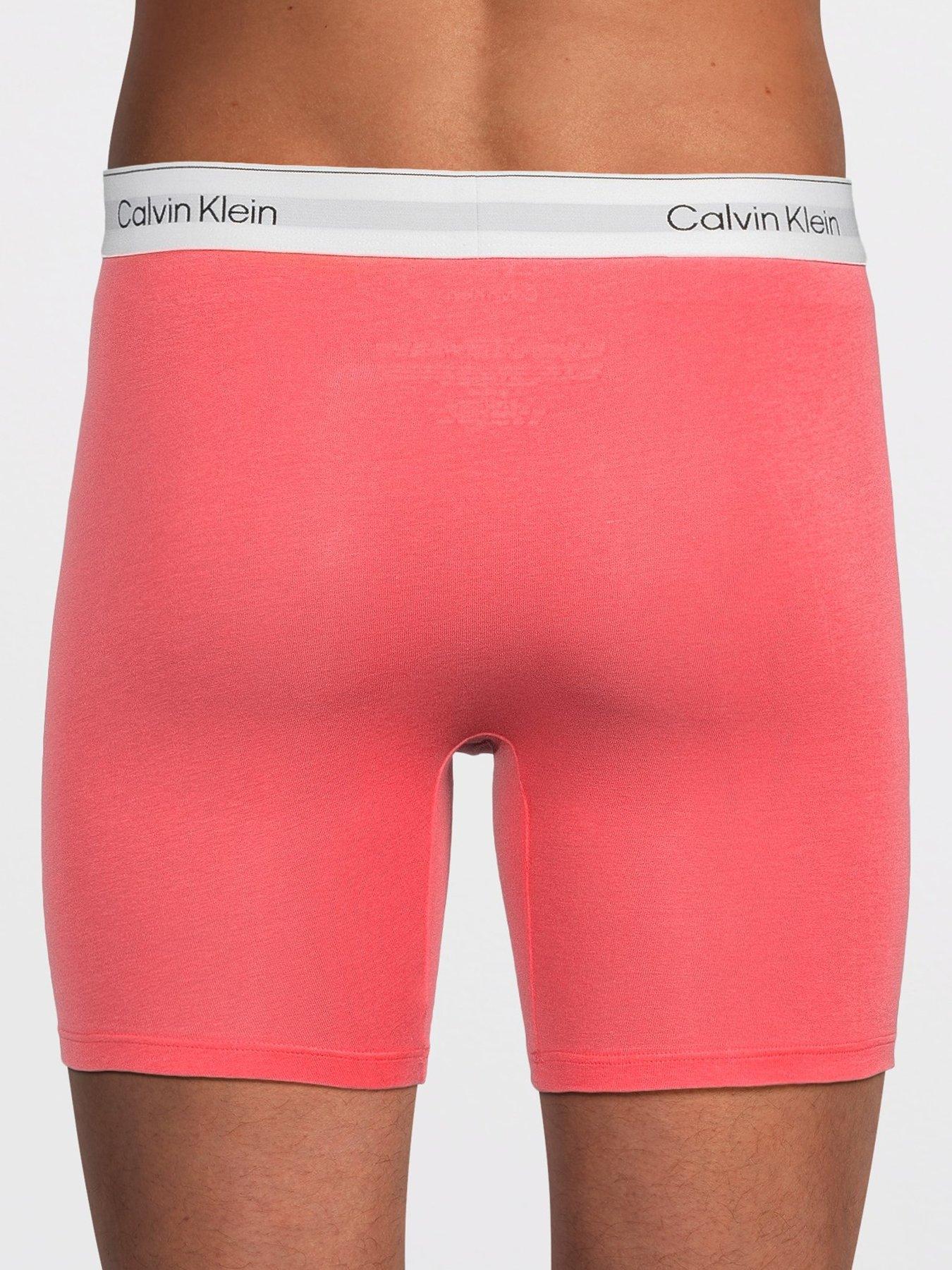 Image 3 of 3 of Calvin Klein Underwear Icon Cotton Stretch 3 Pack Boxer Brief - Assorted