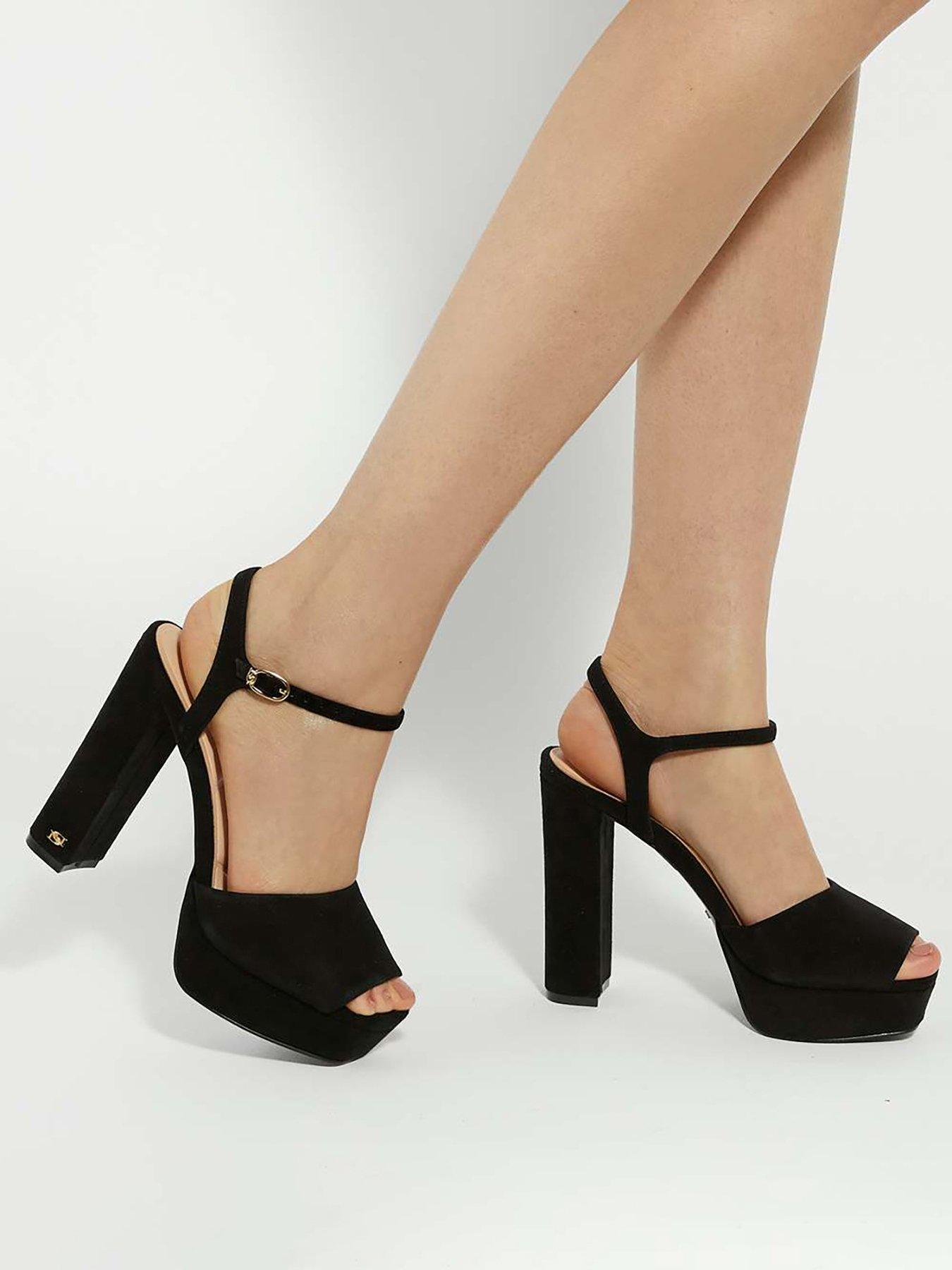 Dune London Mayci Ultra Platform Sandal - Black