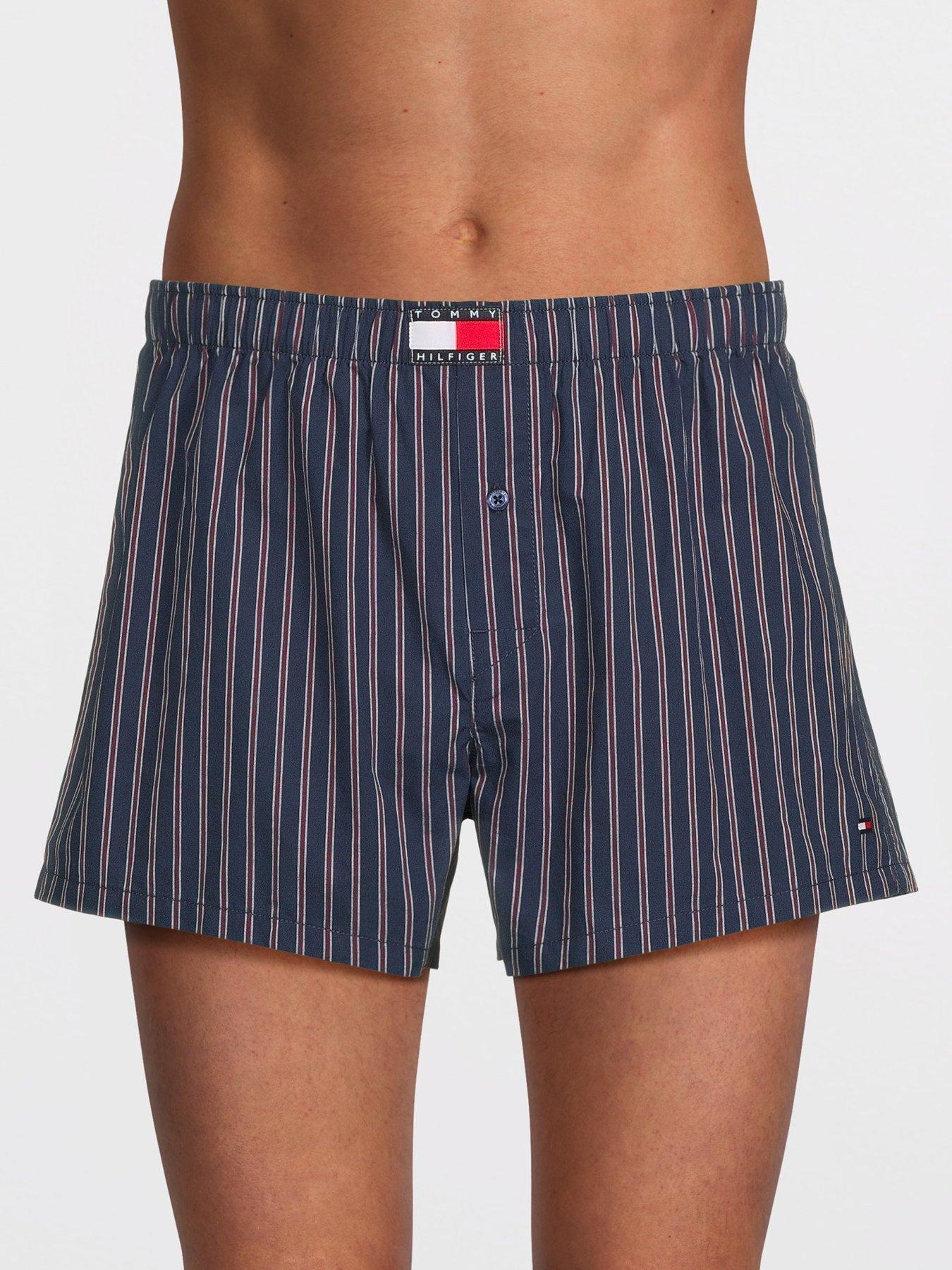 Image 2 of 3 of Tommy Hilfiger 3 Pack Woven Boxers - Assorted