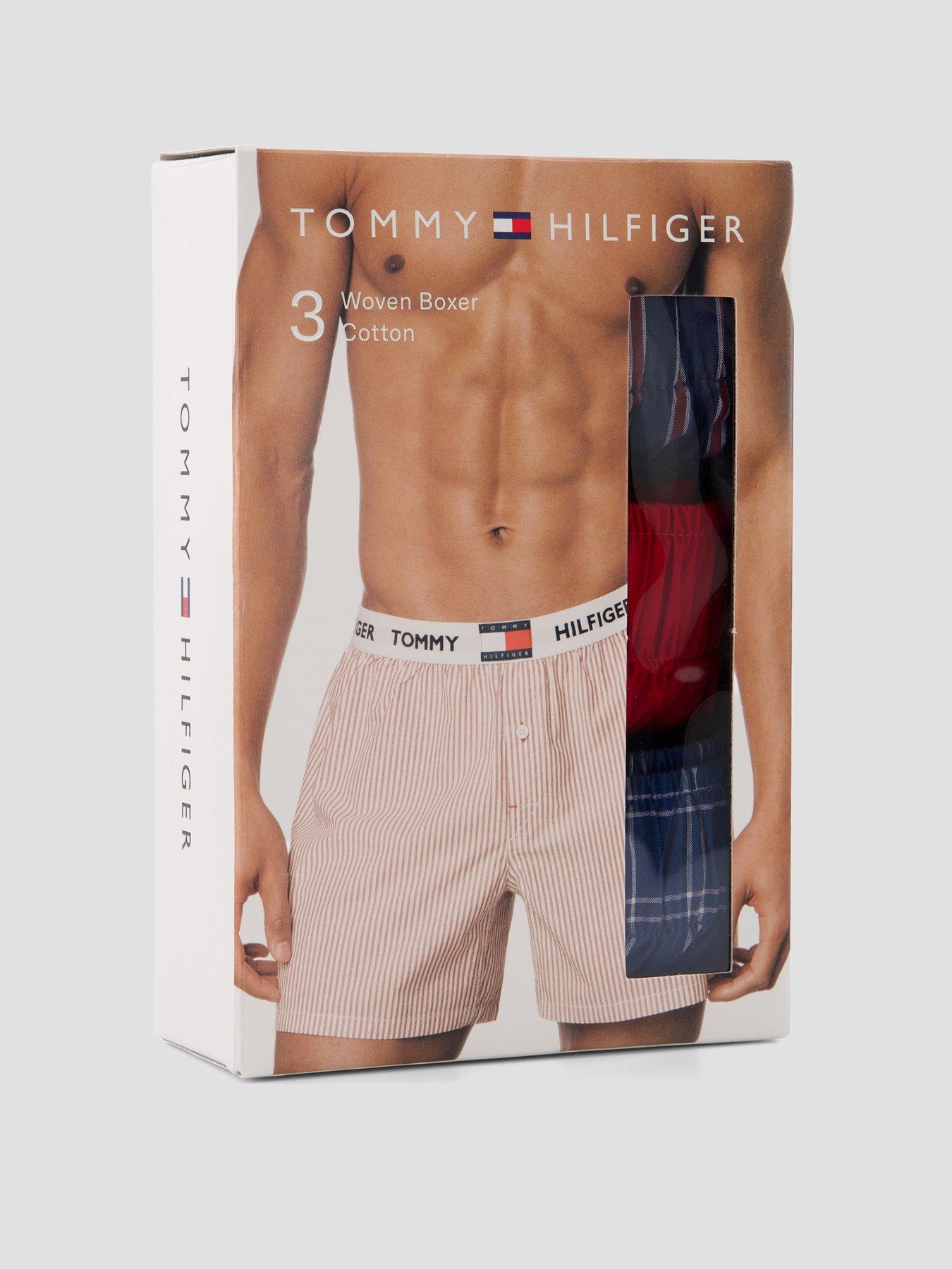 Image 3 of 3 of Tommy Hilfiger 3 Pack Woven Boxers - Assorted