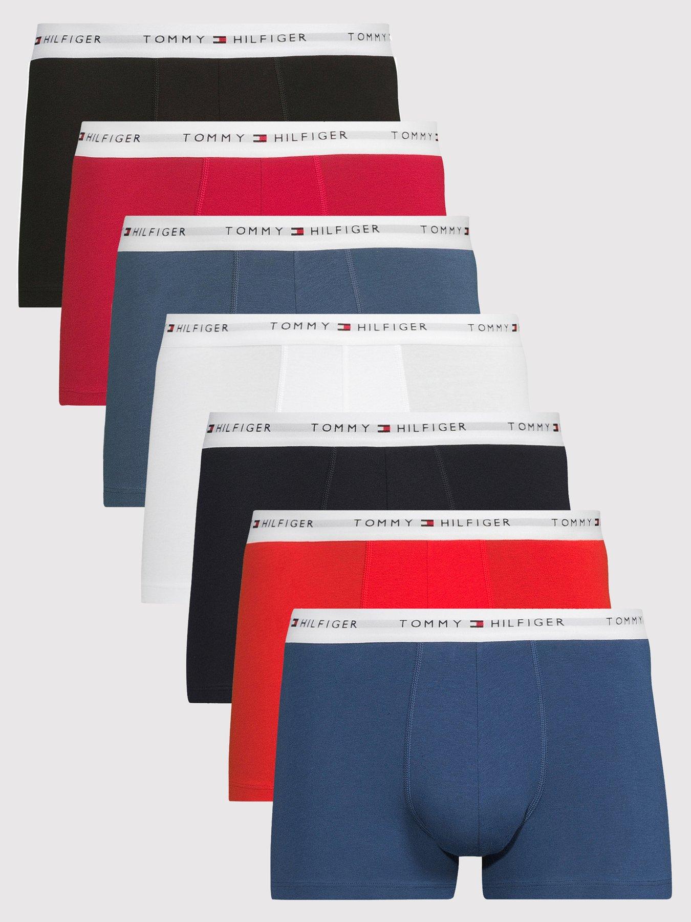 Tommy Hilfiger 7 Pack Signature Cotton Essential Trunks - Assorted