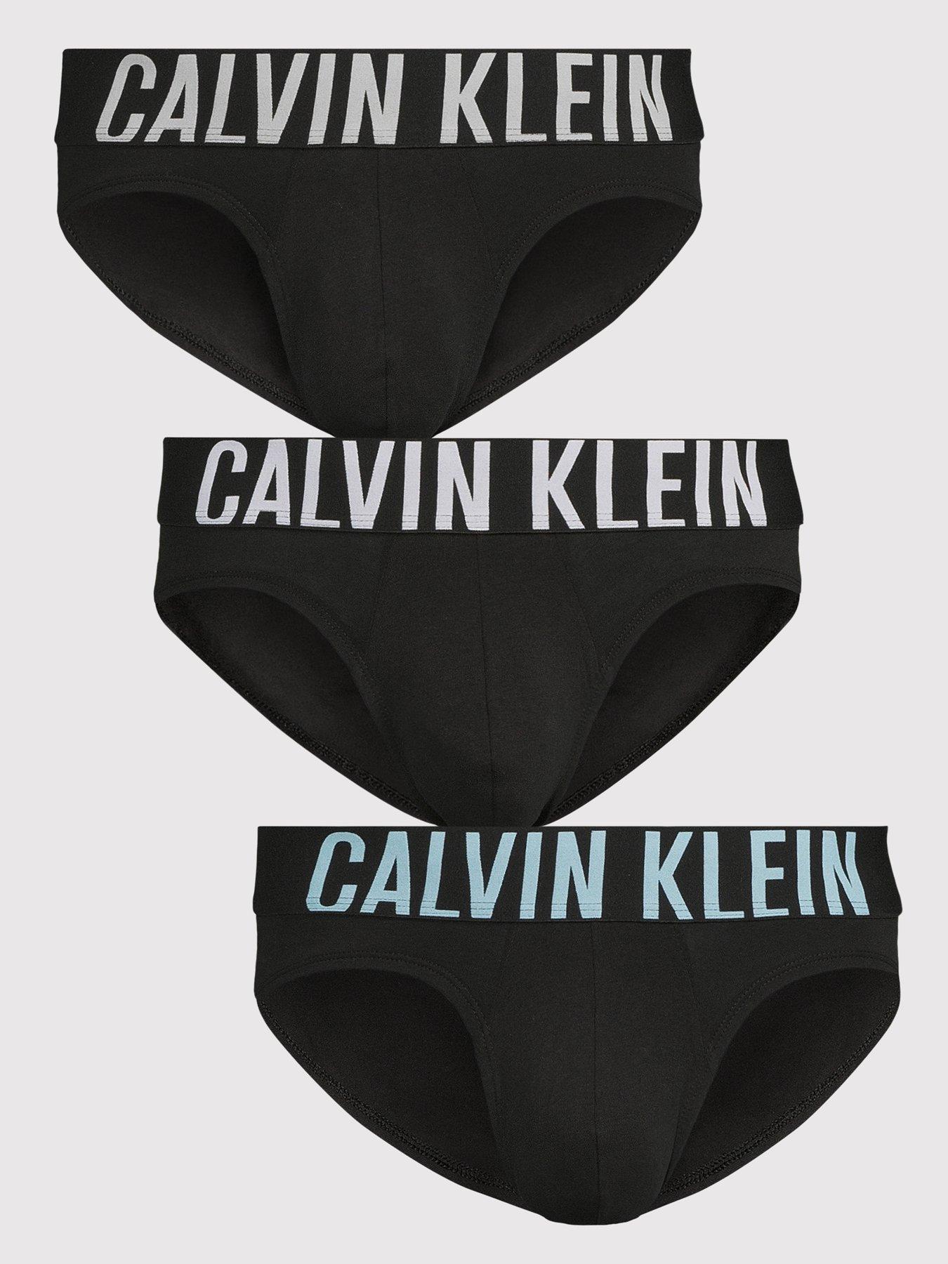 Calvin Klein Underwear 3 Pack Intense Power Cotton Hip Briefs - Black