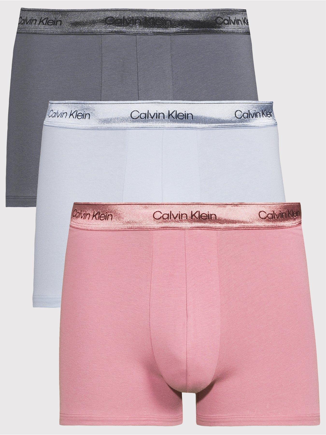 Calvin Klein Underwear Icon Cotton Stretch 3 Pack Shine Trunks - Assorted