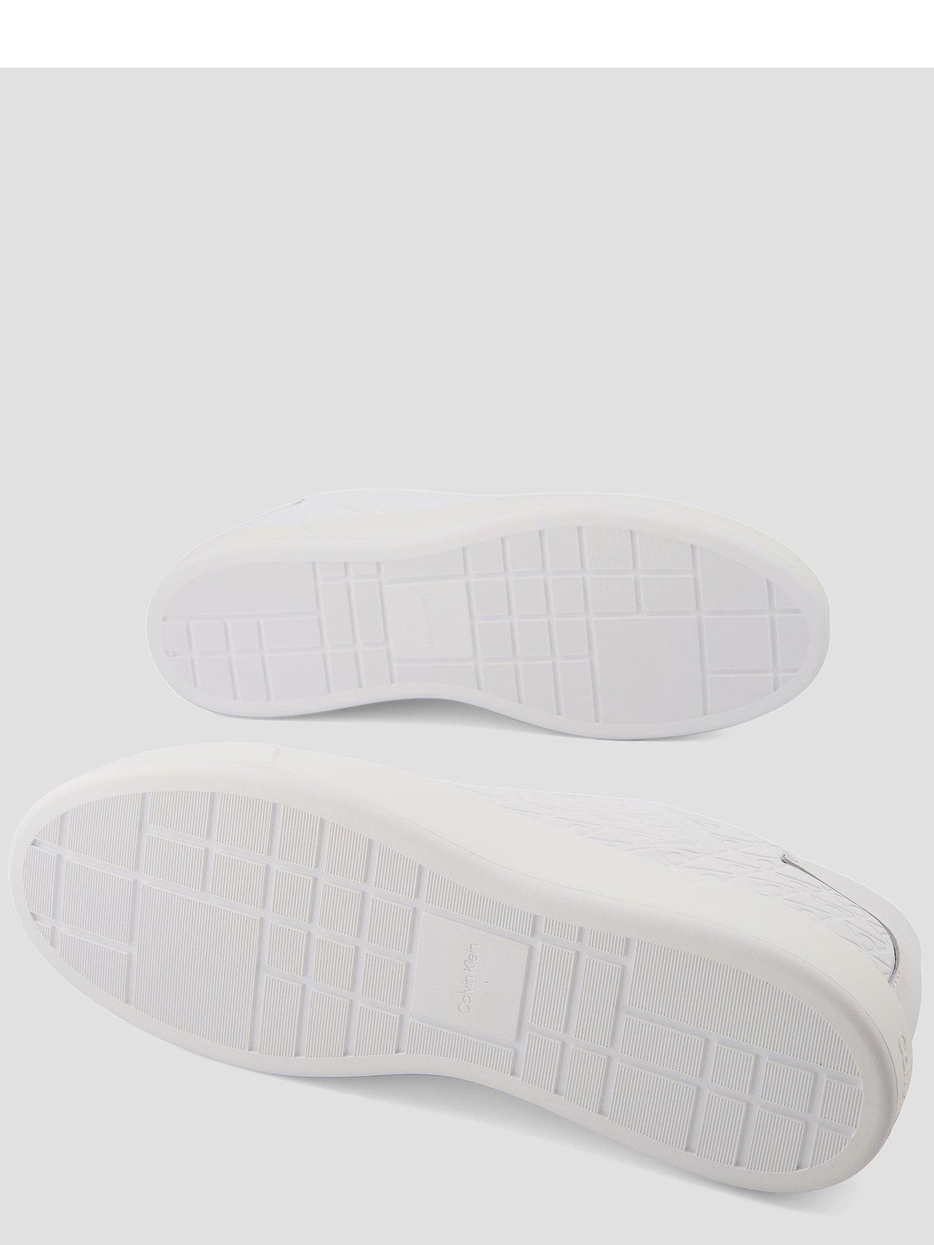 Image 4 of 7 of Calvin Klein Basket Cup Oxford Trainer - White